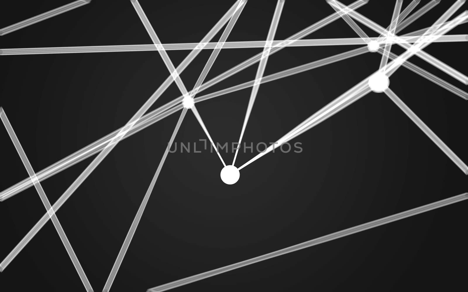 Abstract polygonal space low poly dark background with connecting dots and lines. Connection structure.