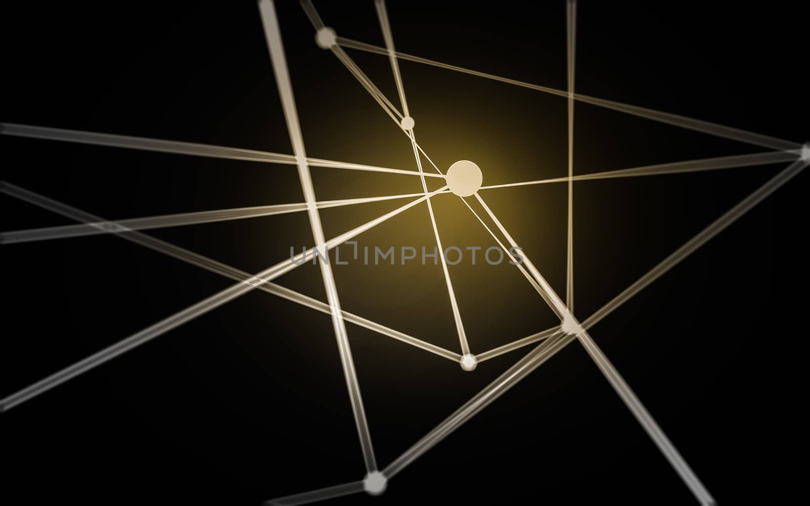 Abstract polygonal space low poly dark background  by teerawit