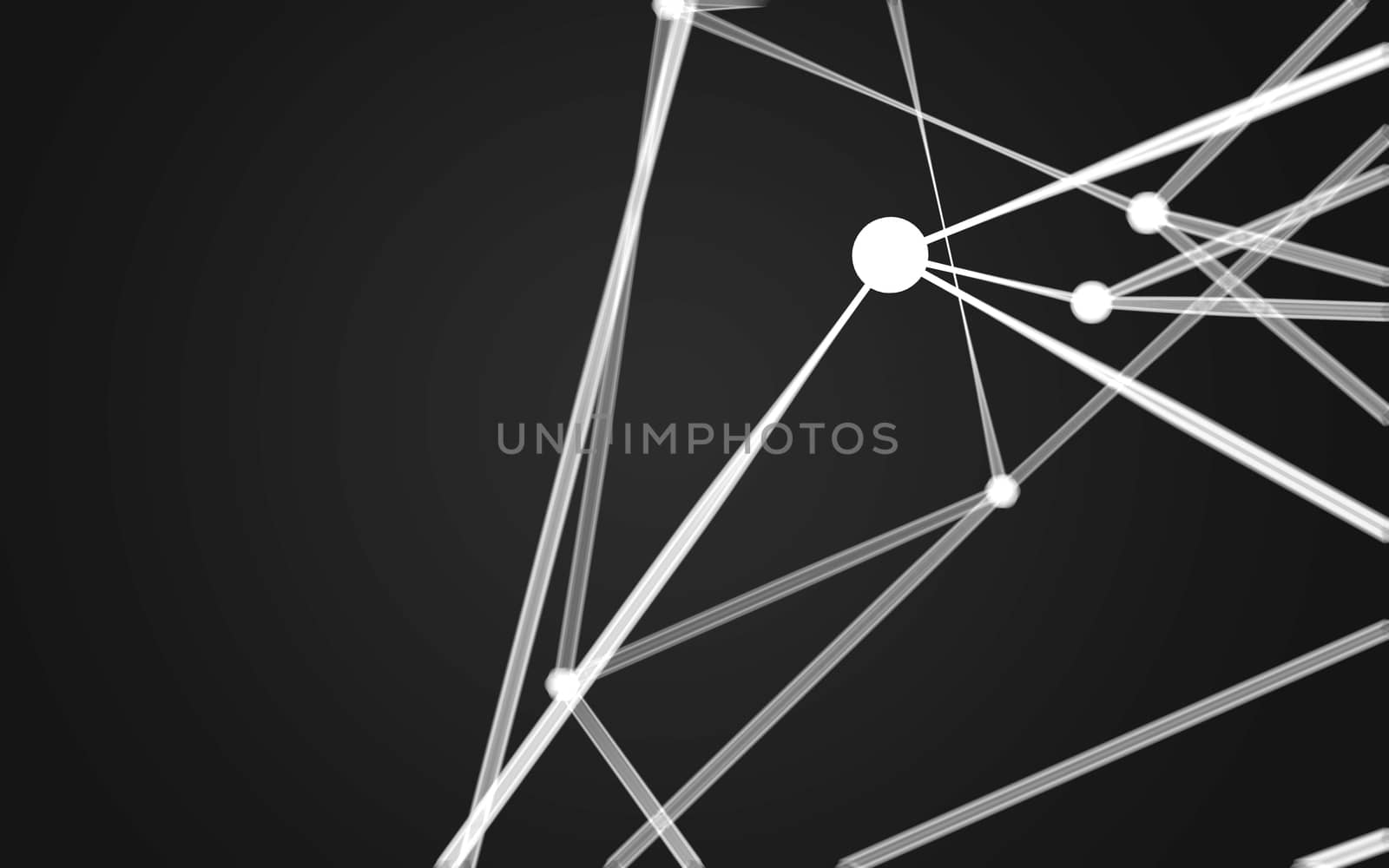 Abstract polygonal space low poly dark background  by teerawit