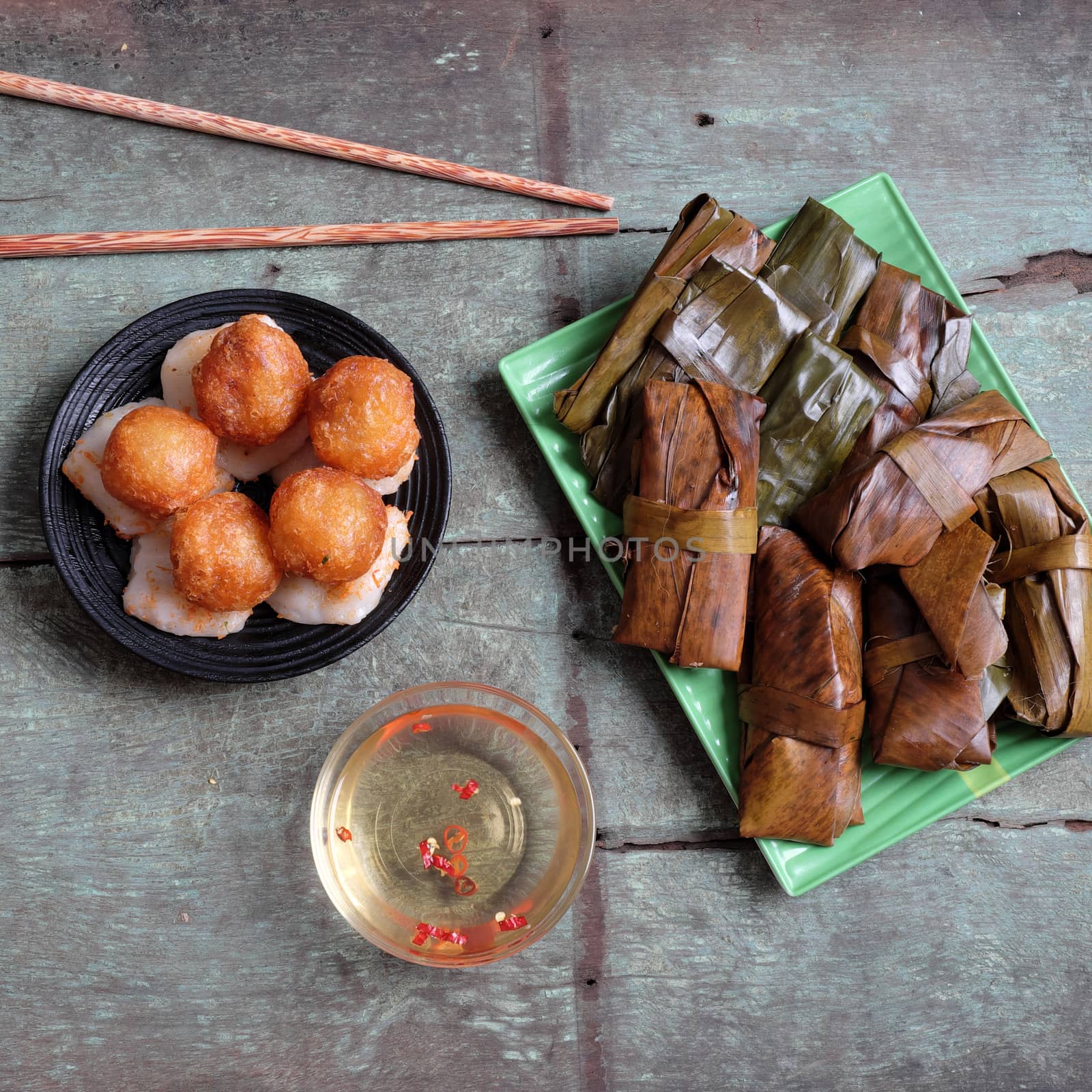 Vietnamese food, banh nam, banh bot loc by xuanhuongho