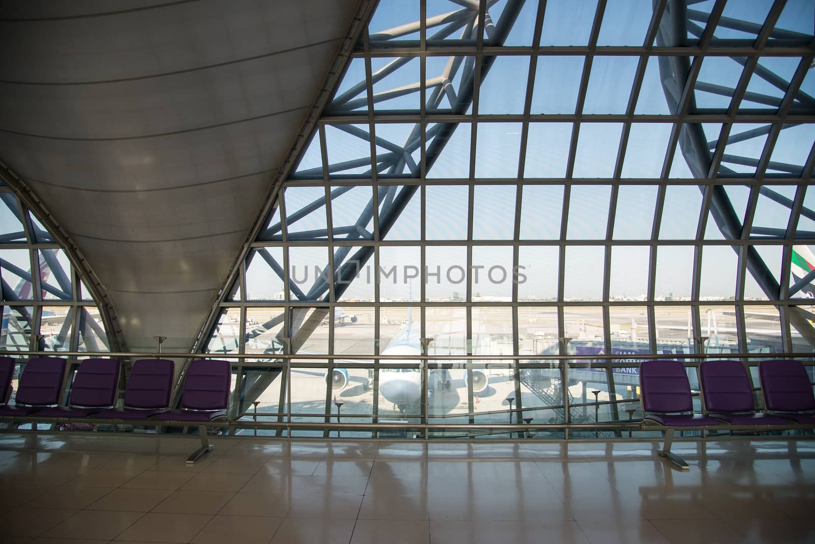 Suvarnabhumi Airport (BKK) is the main hub for Thai Airways (TG) by Yuri2012