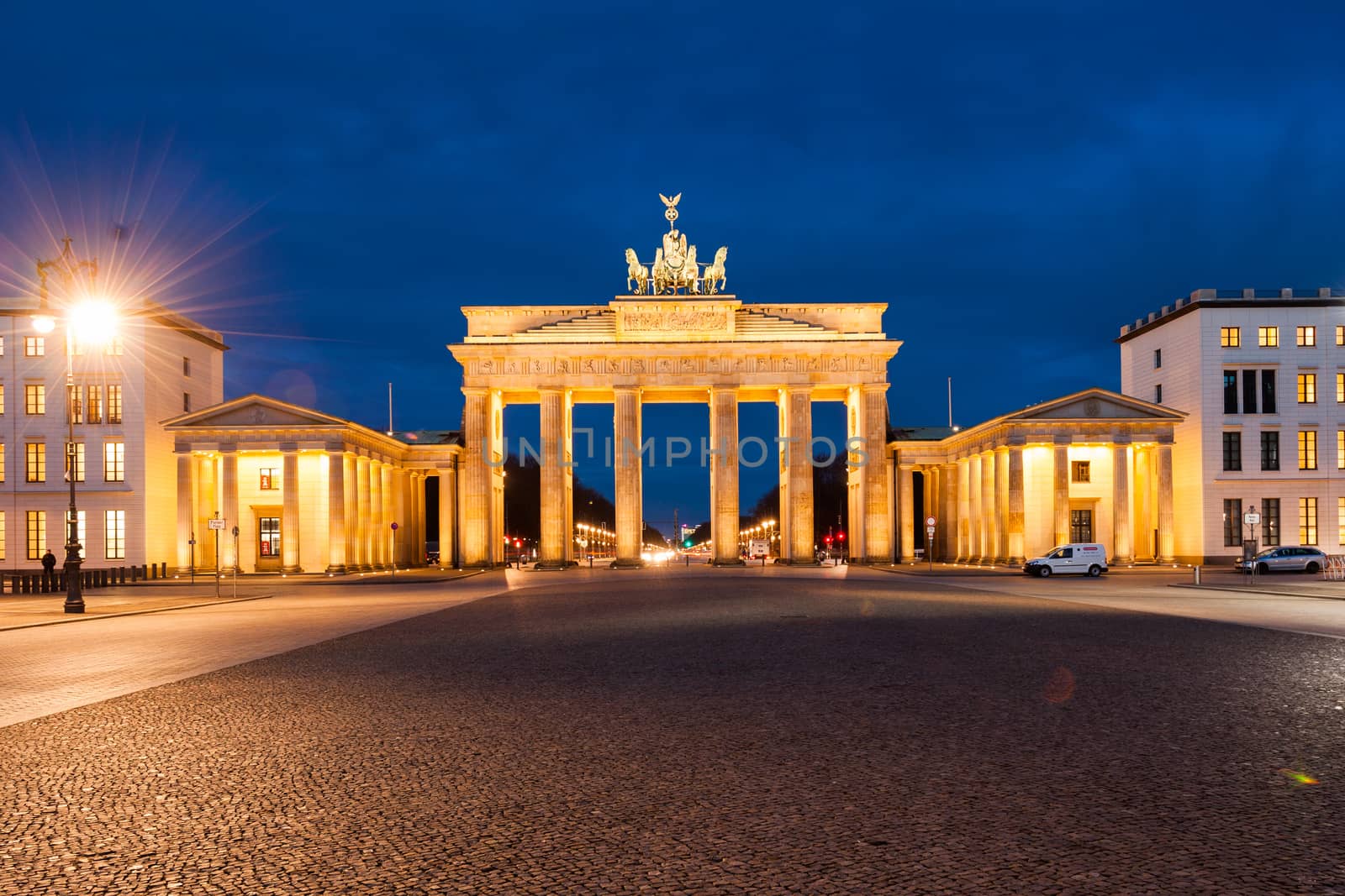 Brandenburg Gate (Brandenburger Tor), Berlin, Germany at twilight