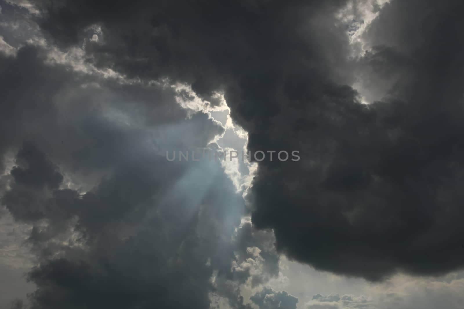 View of sky few minutes before storm
