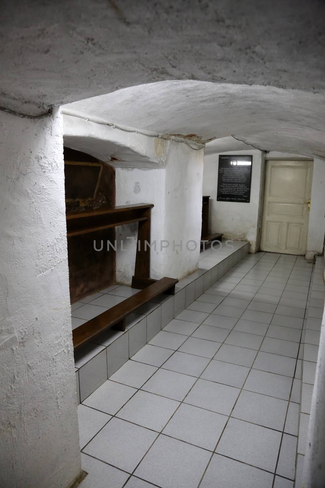 The tomb of the Servant of God Peter Barbaric in the Church of St. Aloysius in in Travnik, Bosnia and Herzegovina