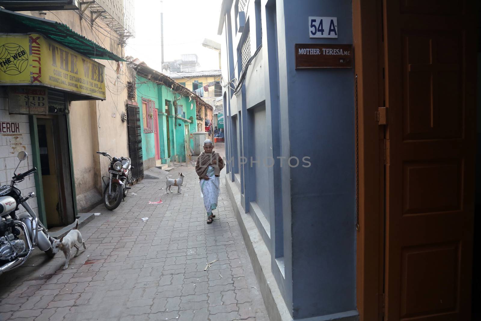 Mother House, Missionaries of Charity sisters of Mother Teresa of Calcutta in Kolkata, West Bengal, India.