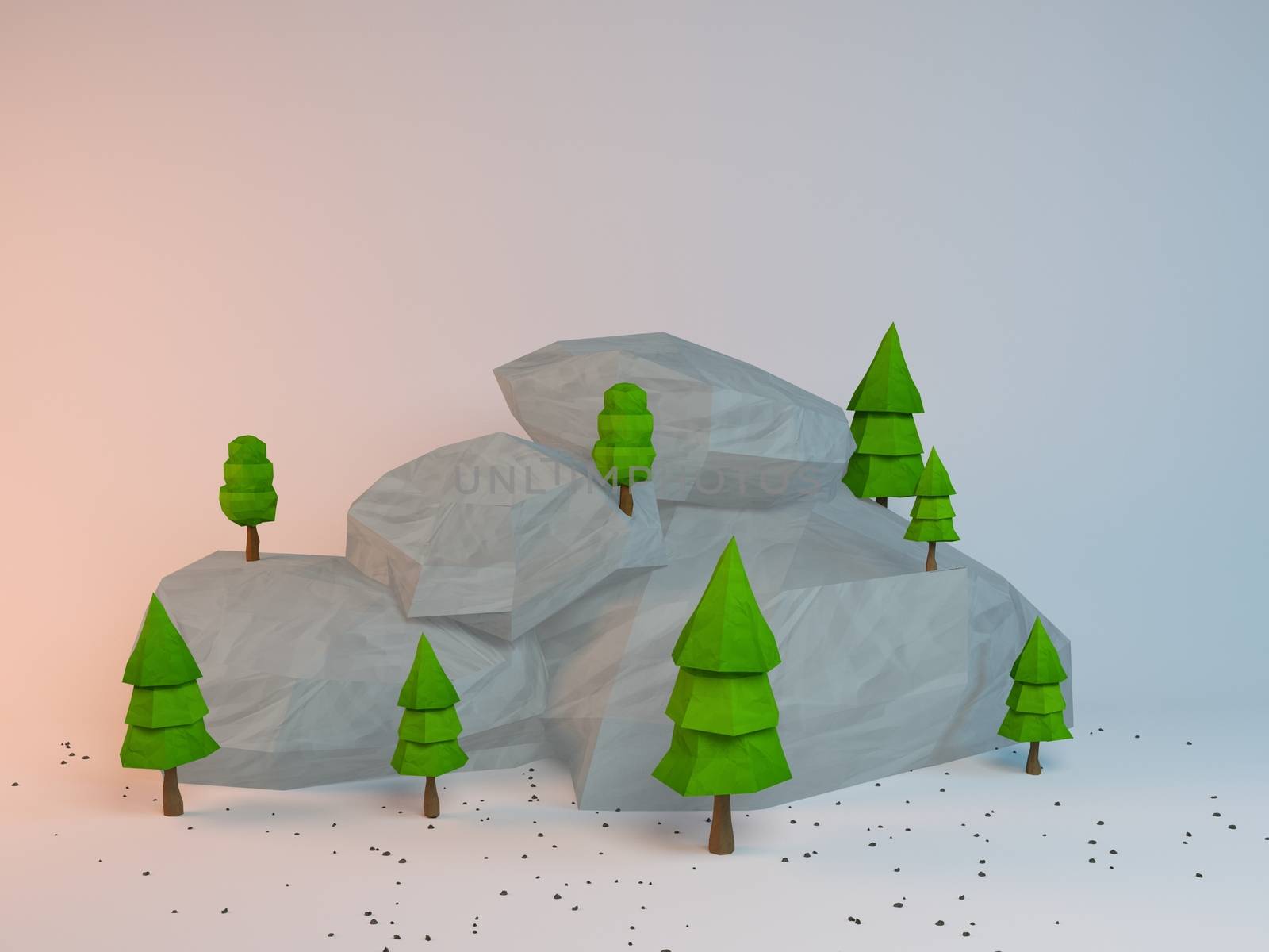 3d poly scene by fares139