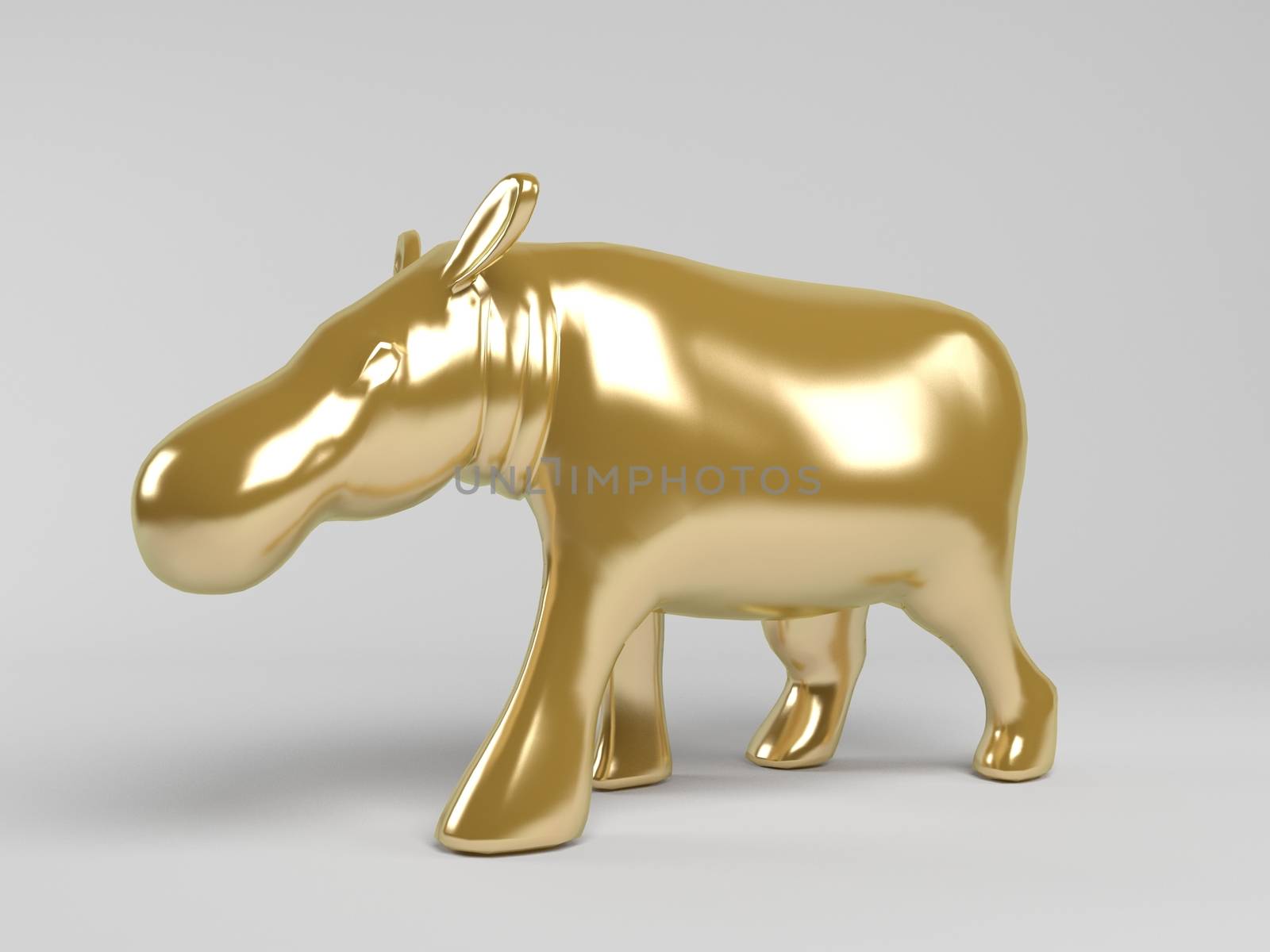 3d golden animal by fares139