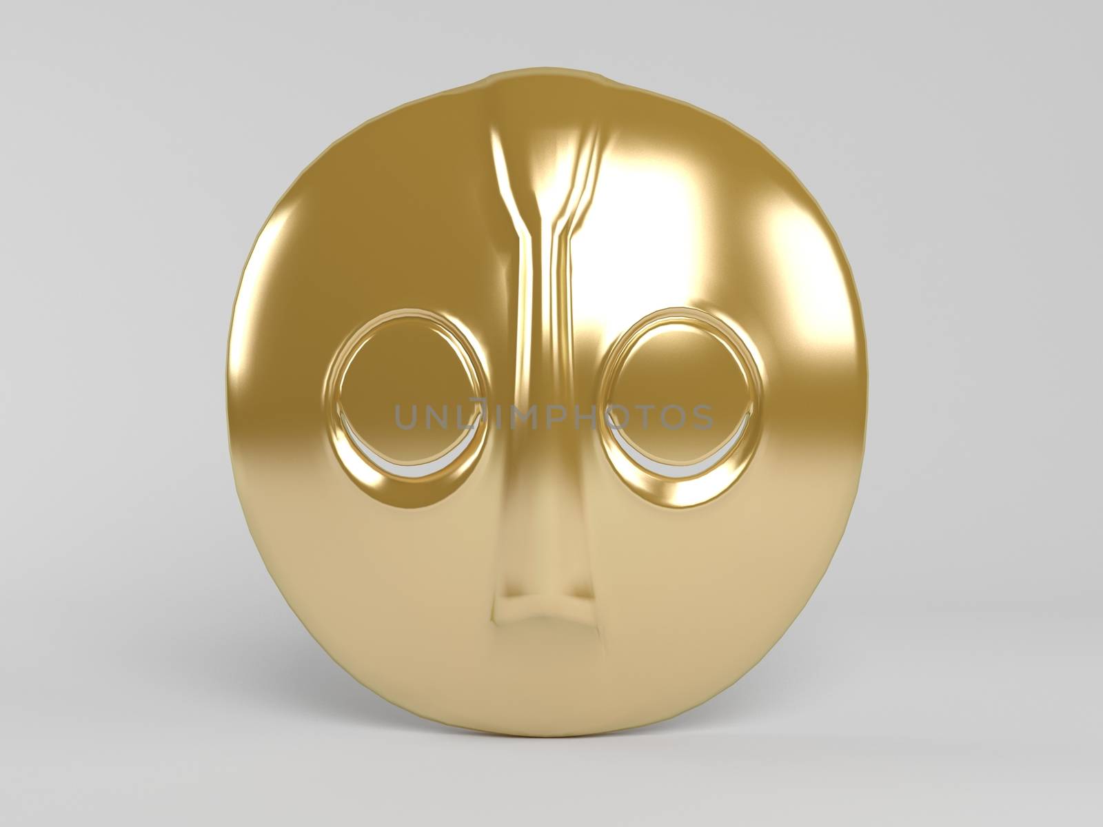 3d golden mask by fares139