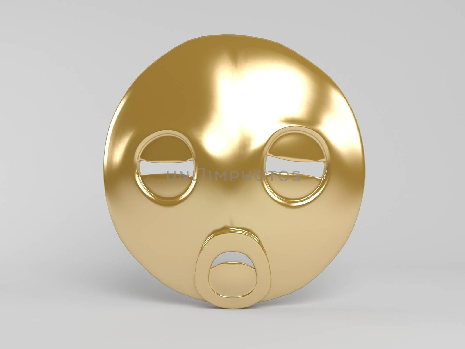 3d golden mask by fares139