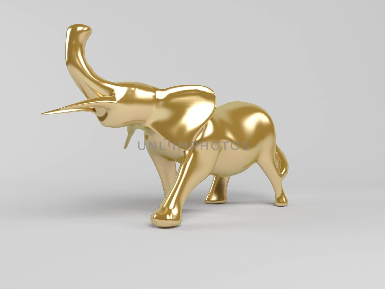 3d golden animal by fares139