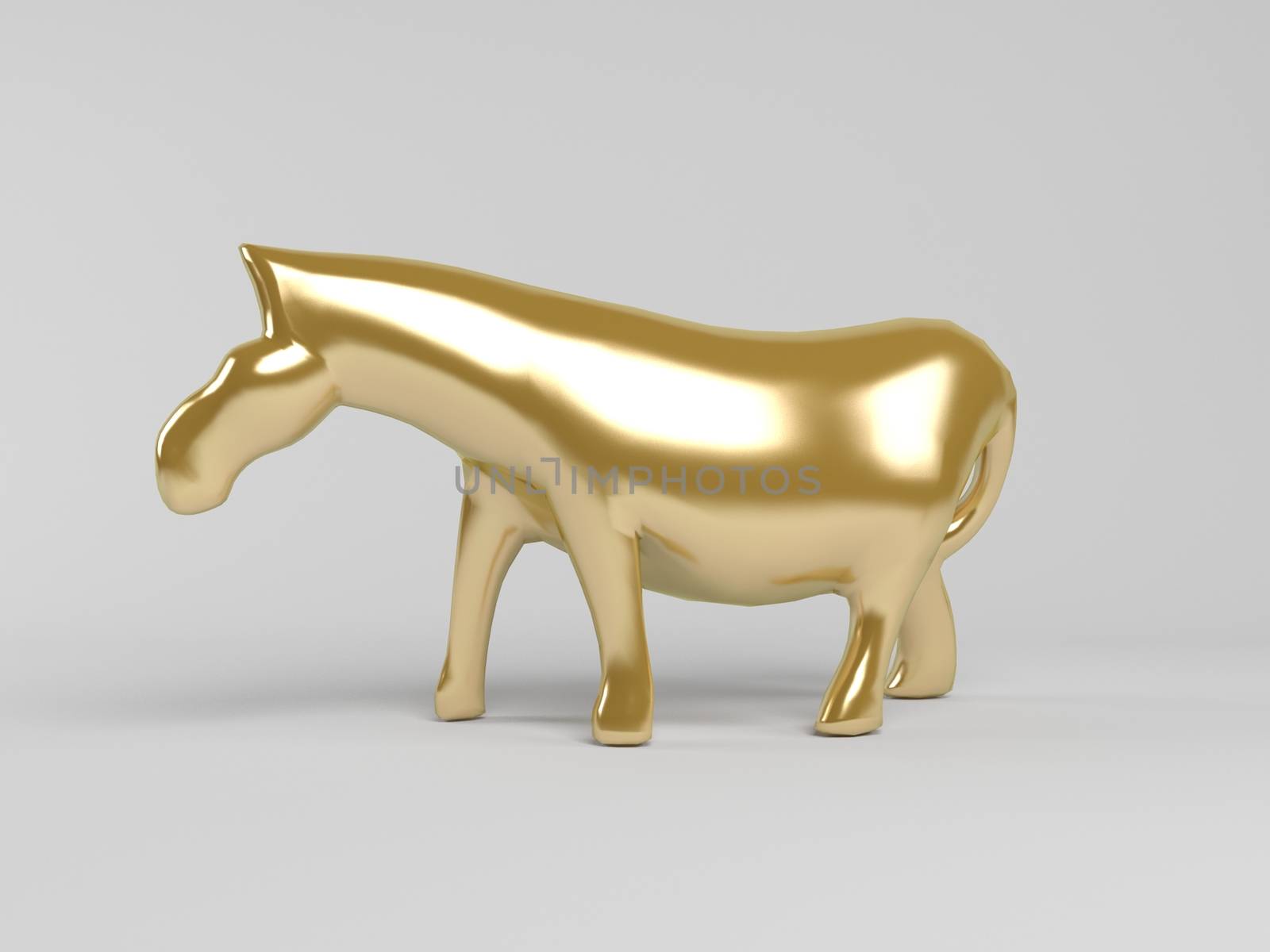 3d golden animal by fares139