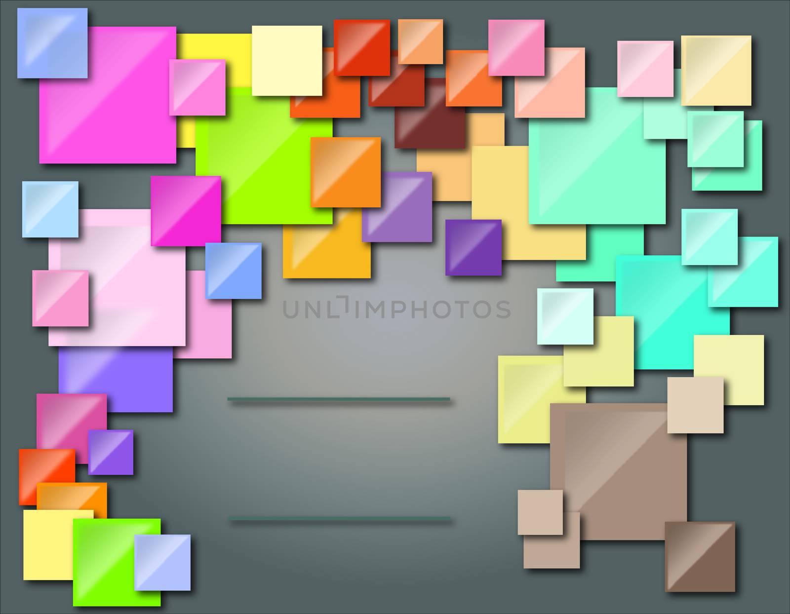 2d abstract illustration with multiple colors to be used as a background or other uses