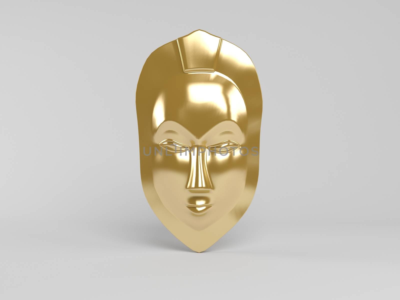 3d golden mask by fares139