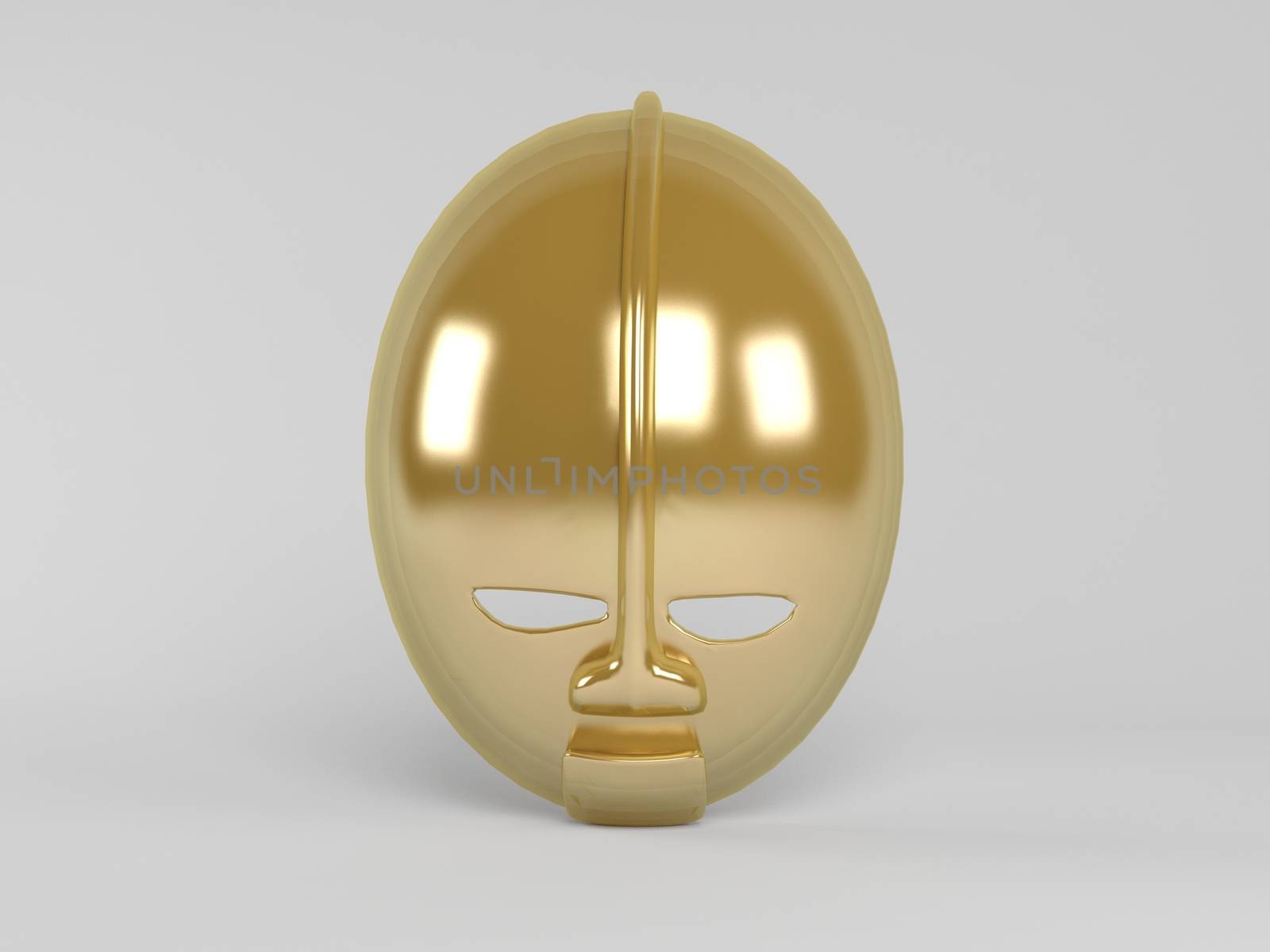 3d golden mask by fares139