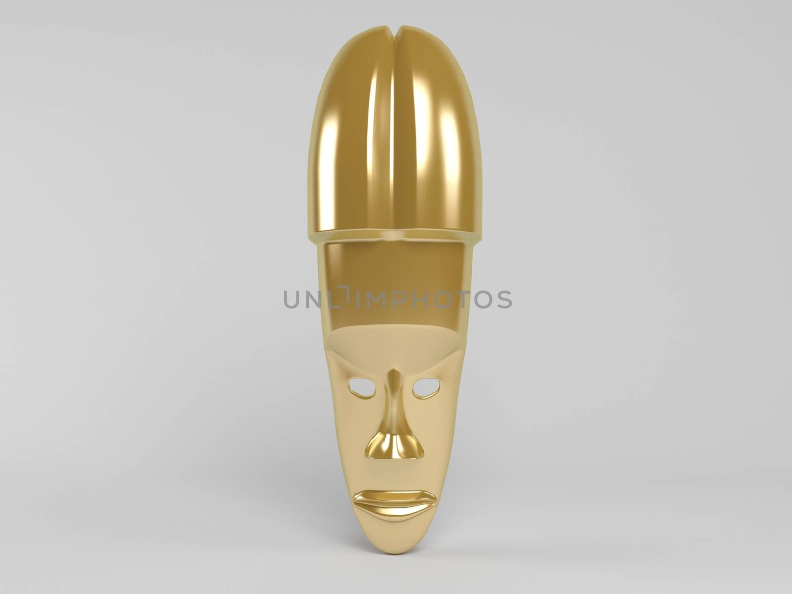 3d golden mask by fares139