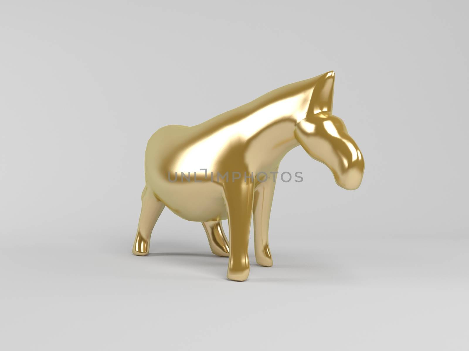 3d rendering of animal  inside a stage with high render quality to be used as a logo, medal, symbol, shape, emblem, icon, business, geometric, label or any other use. 