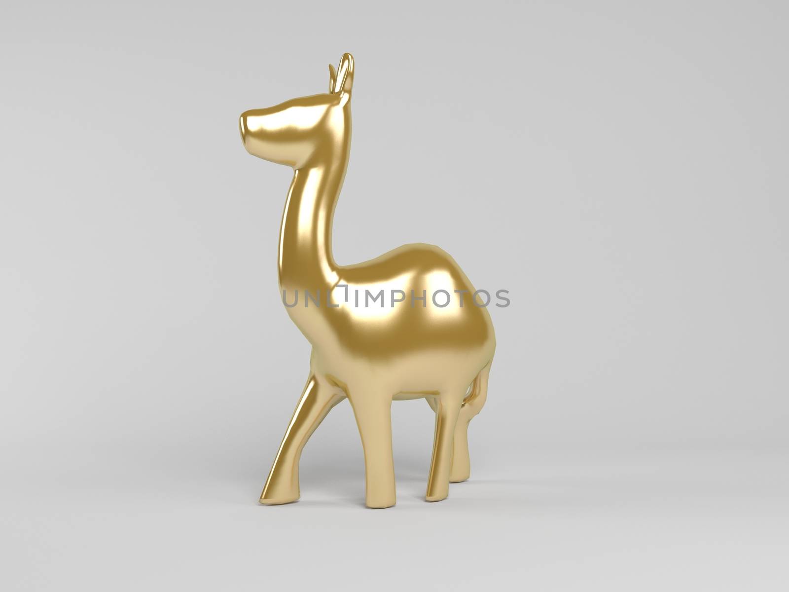 3d golden animal by fares139