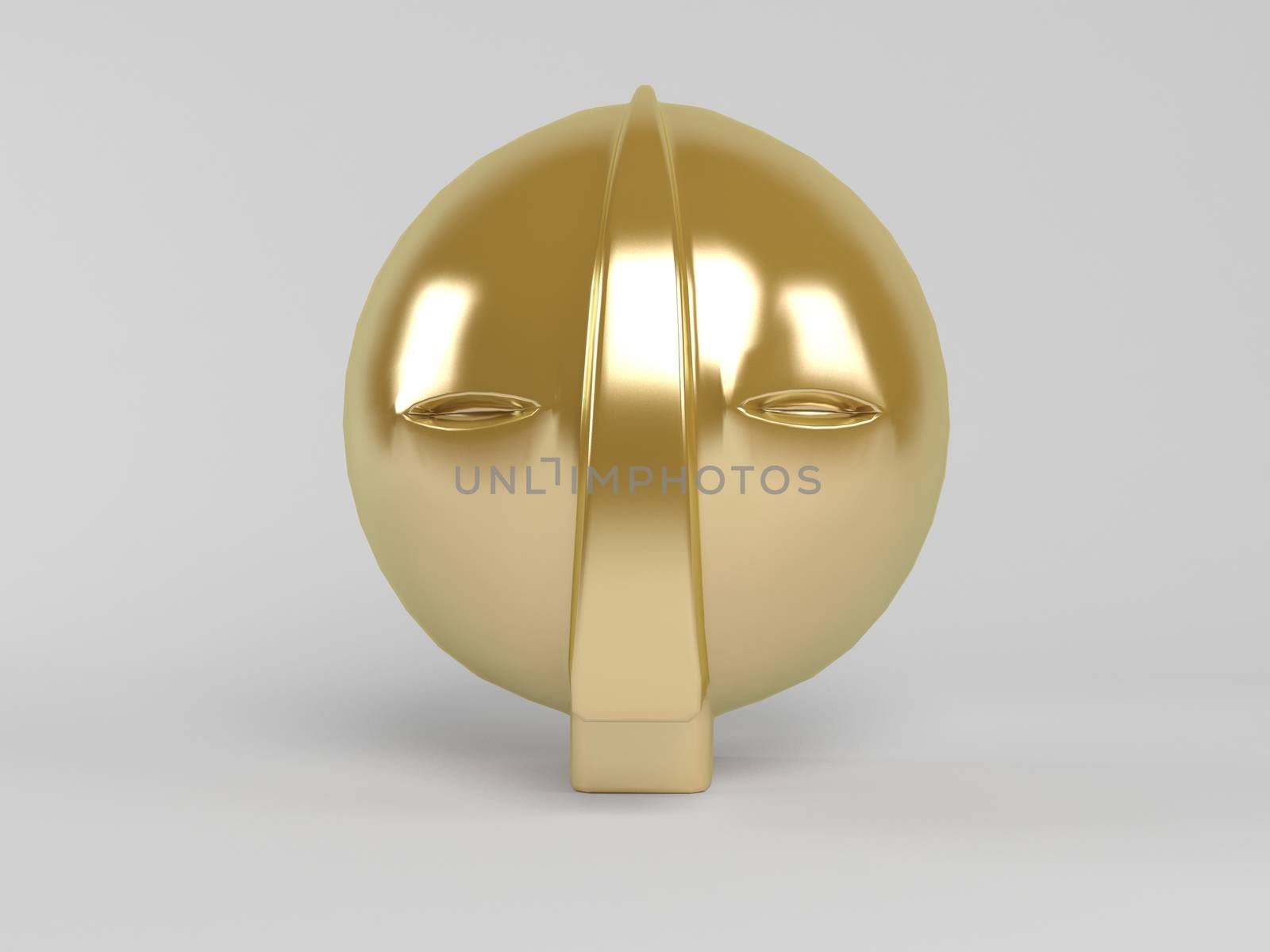 3d rendering of Carnival Masquerade Party Mask Isolated on White Background