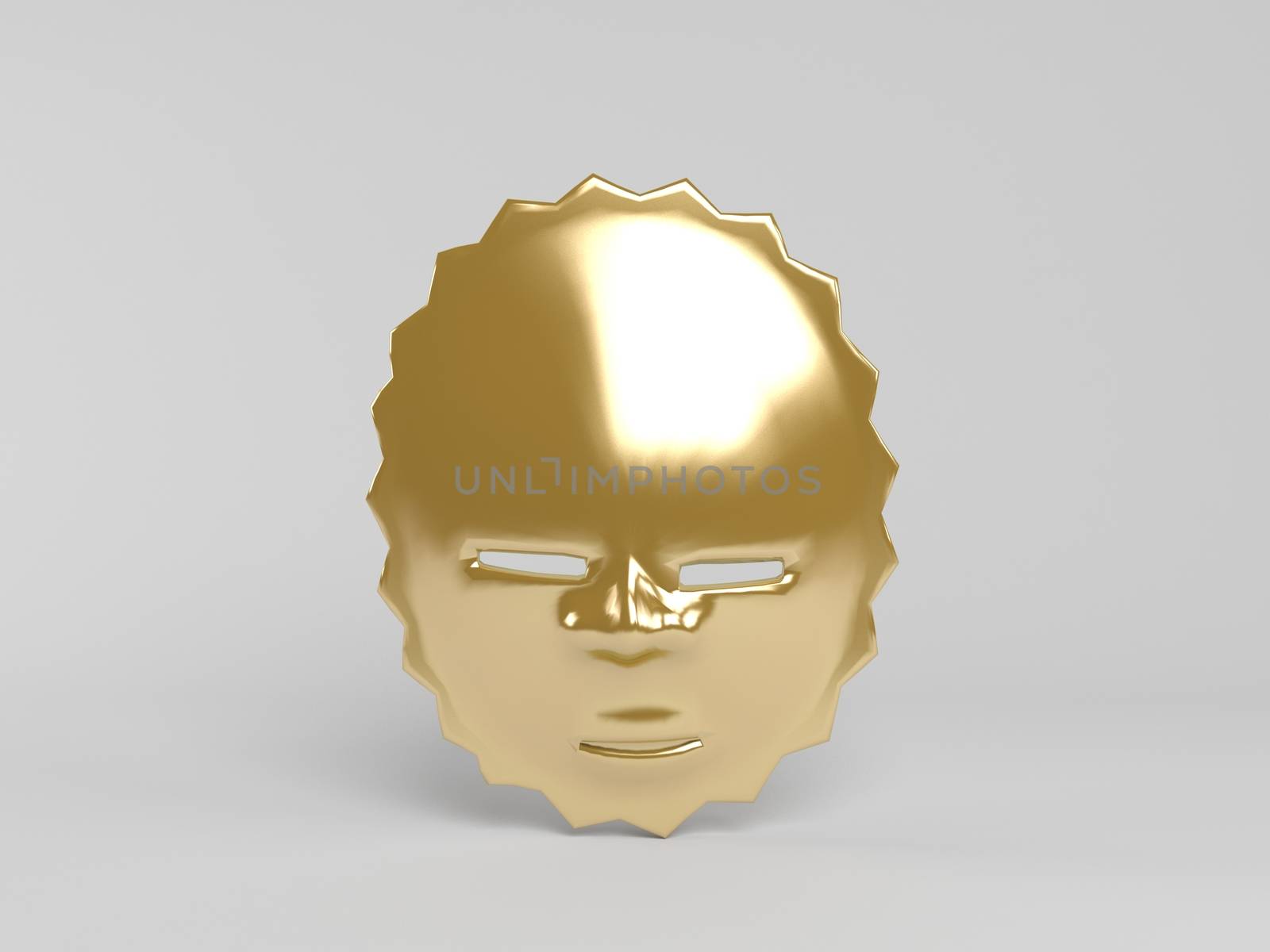 3d golden mask by fares139