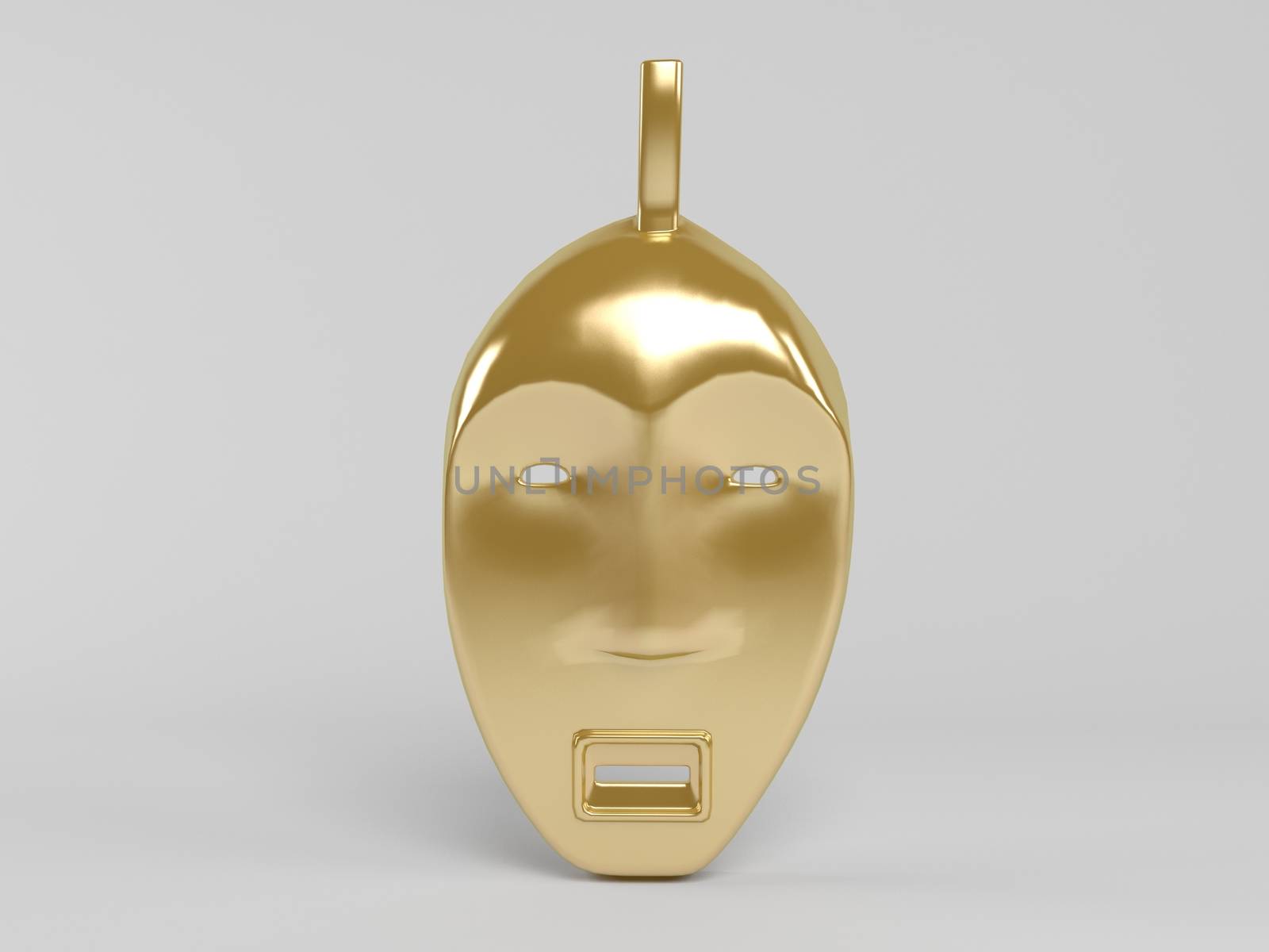 3d golden mask by fares139