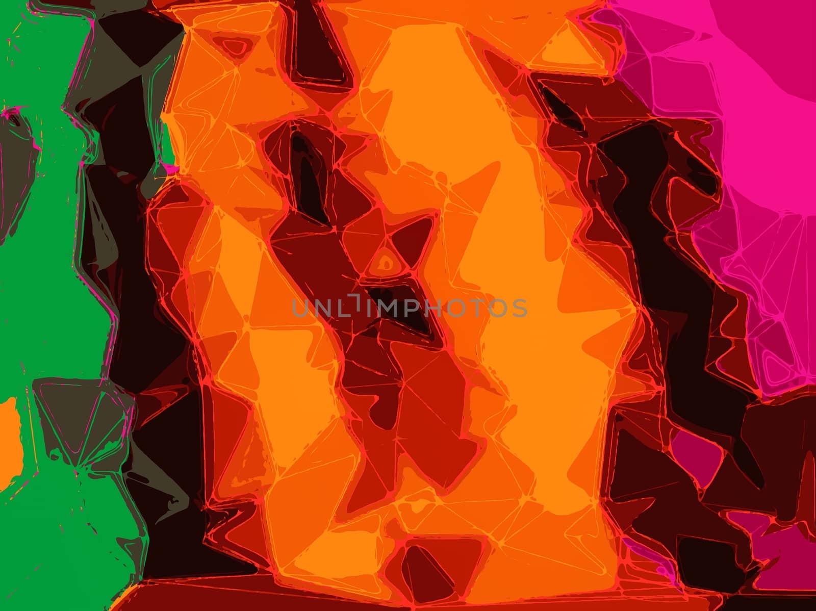brown orange yellow green and pink drawing and painting abstract background