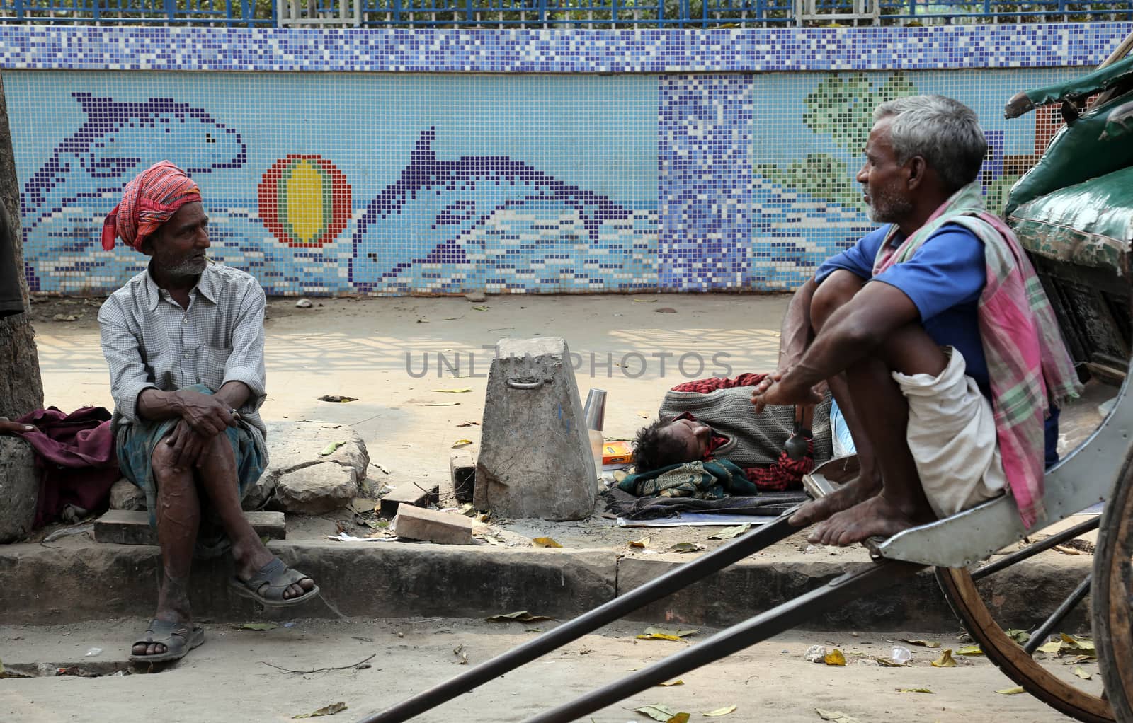 Rickshaw puller in Kolkata, India. Rickshaws have been around for more than a century, but they could soon be a thing of the past.