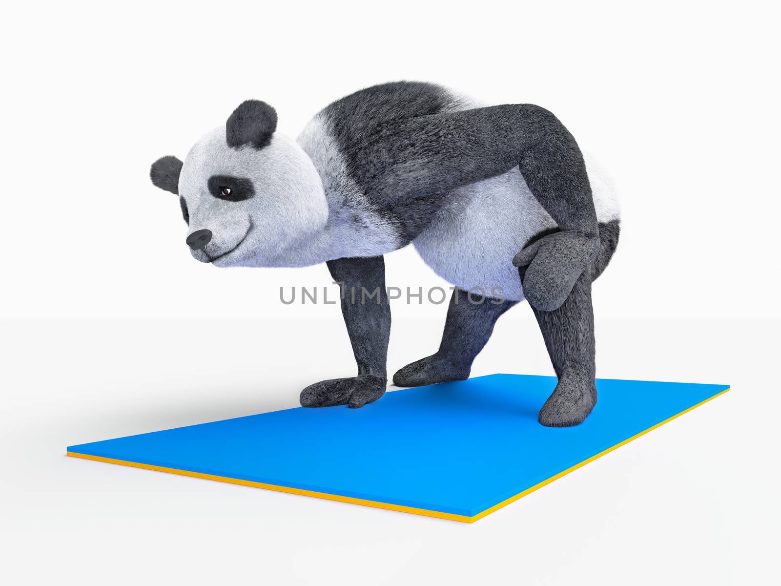 fatty character is struggling with obesity making sport exercises with elastic mattress. illustration about healthy lifestyle along with main hero starring in obese. realistic render illlustration