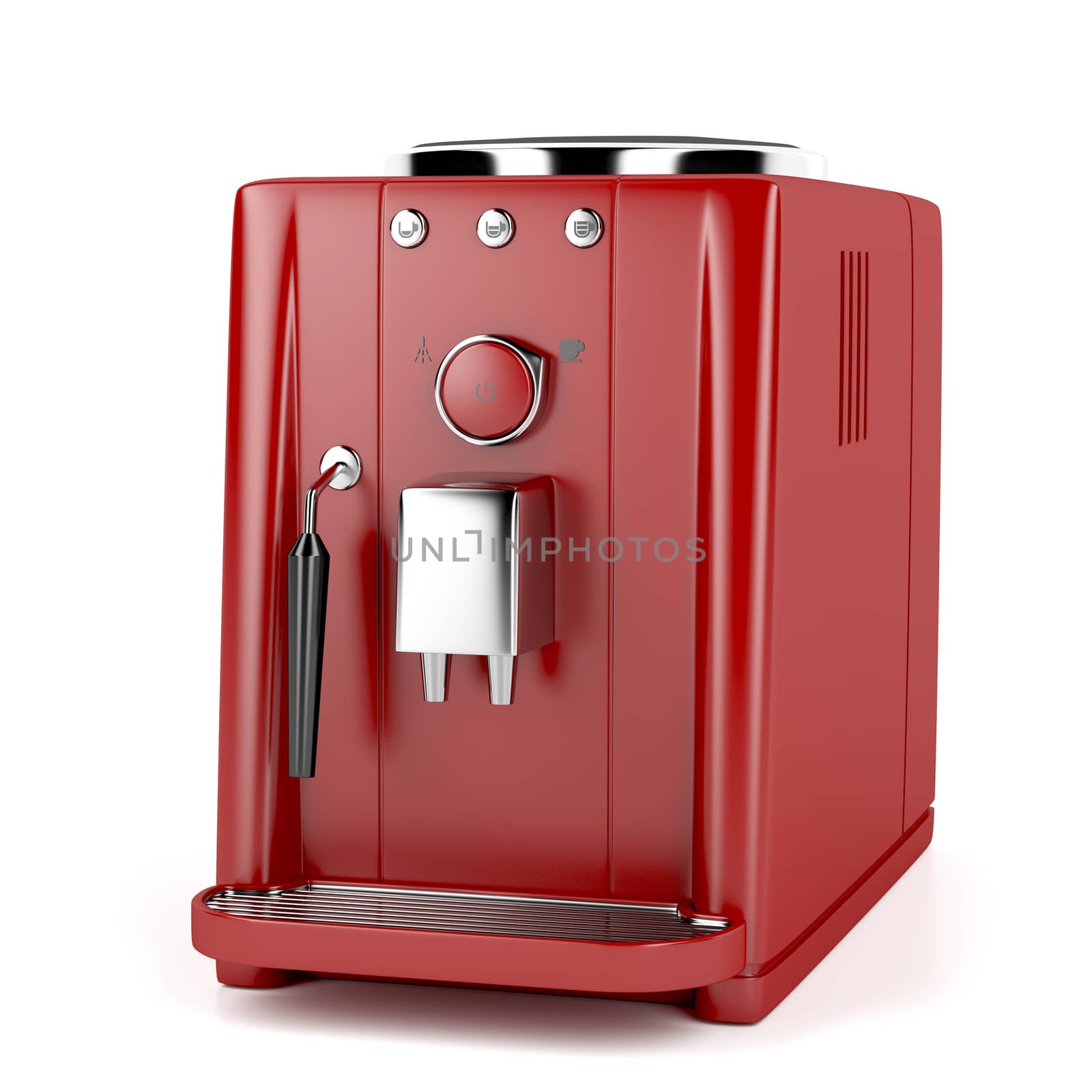 Red coffee machine by magraphics