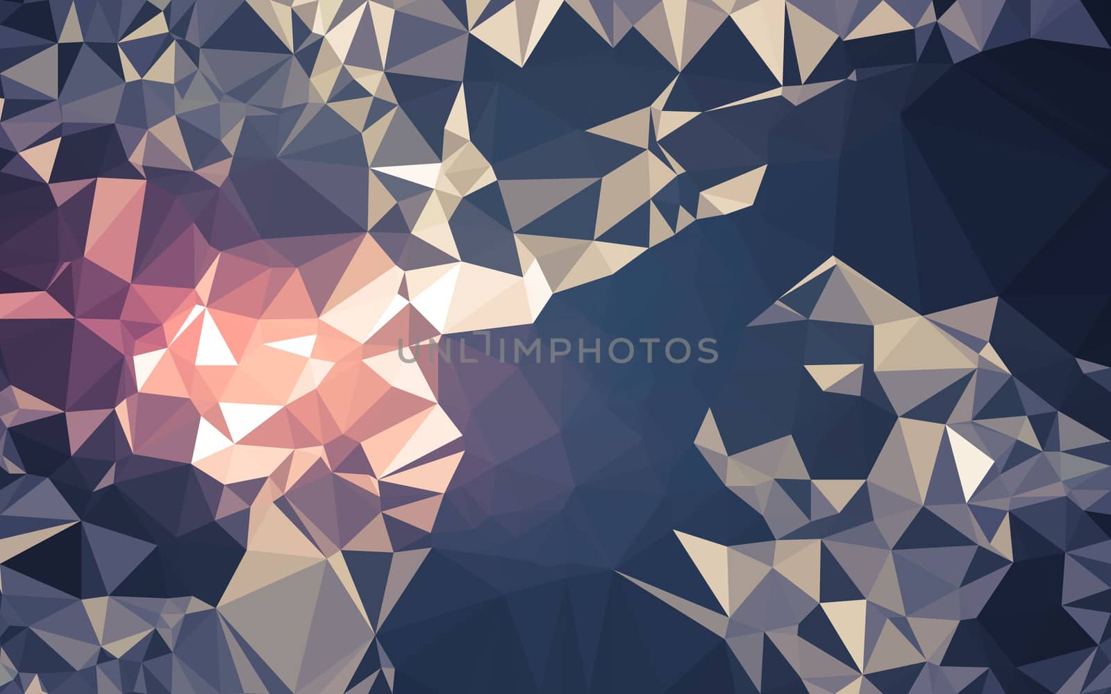 Abstract low poly background, geometry triangle, mosaic pastel color background