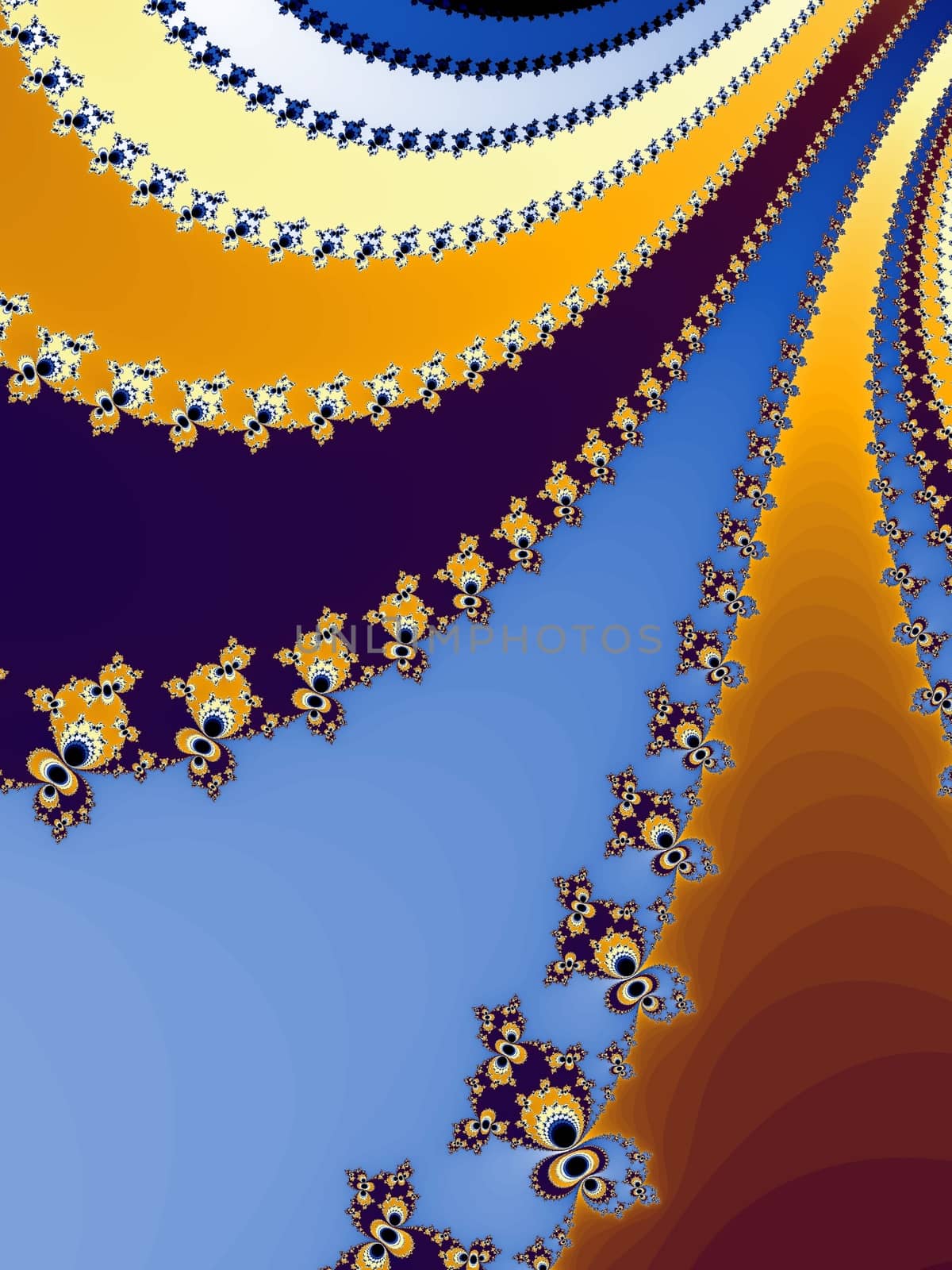 Digital computer graphic - abstraction fractal background in a bright colors for design.