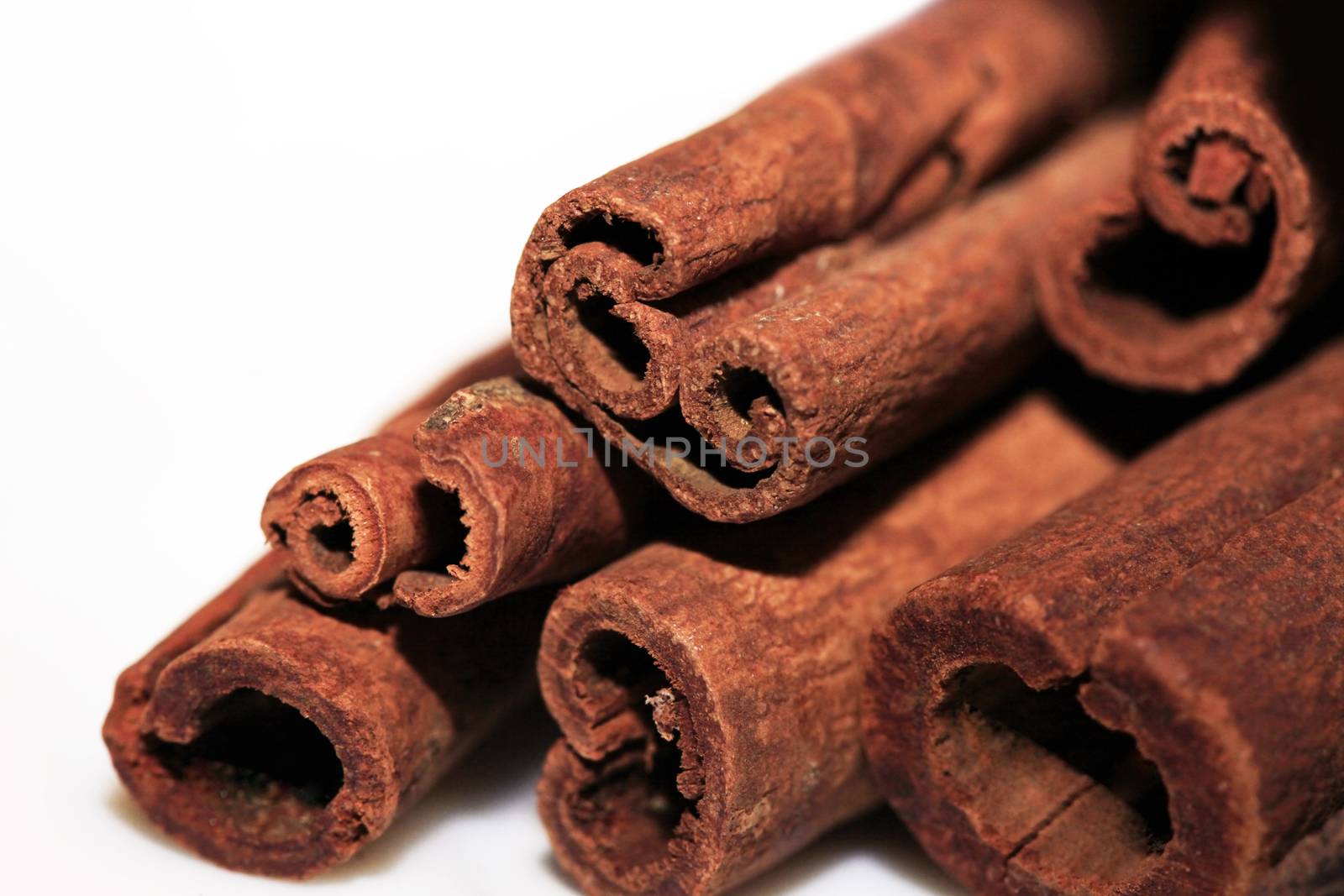 Cinnamon isolated on white background