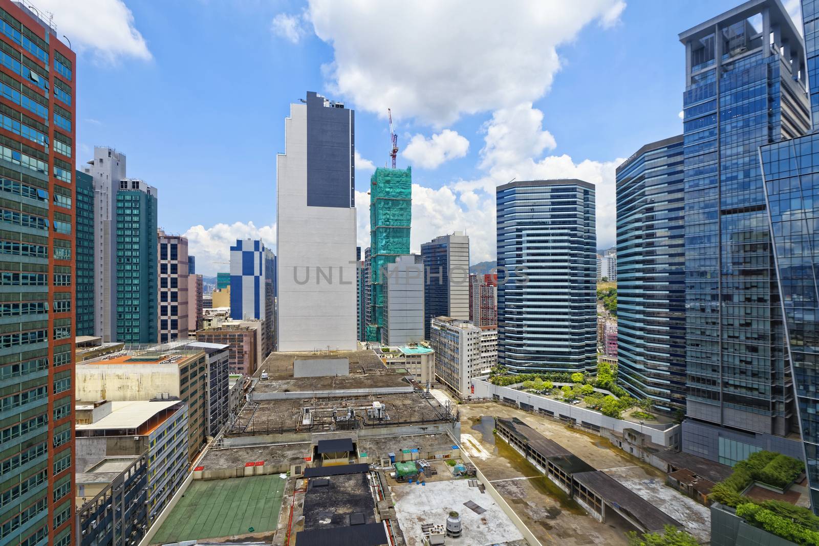 Hong Kong Office tower at day