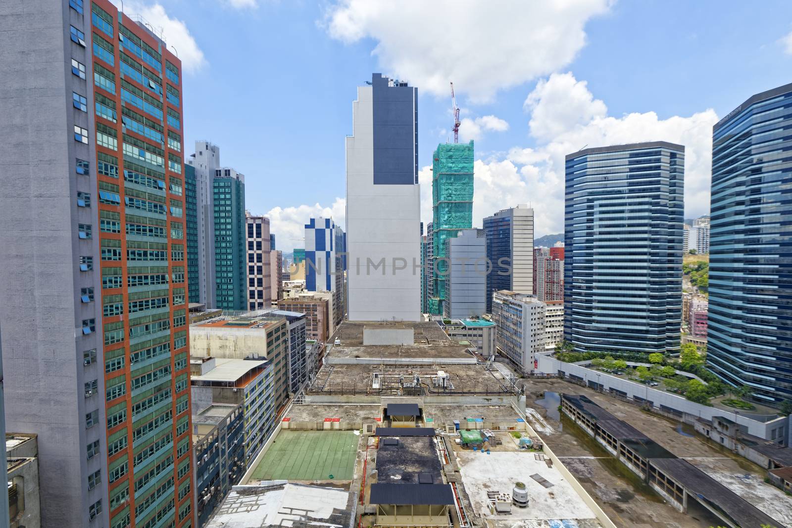 Hong Kong Office tower at day