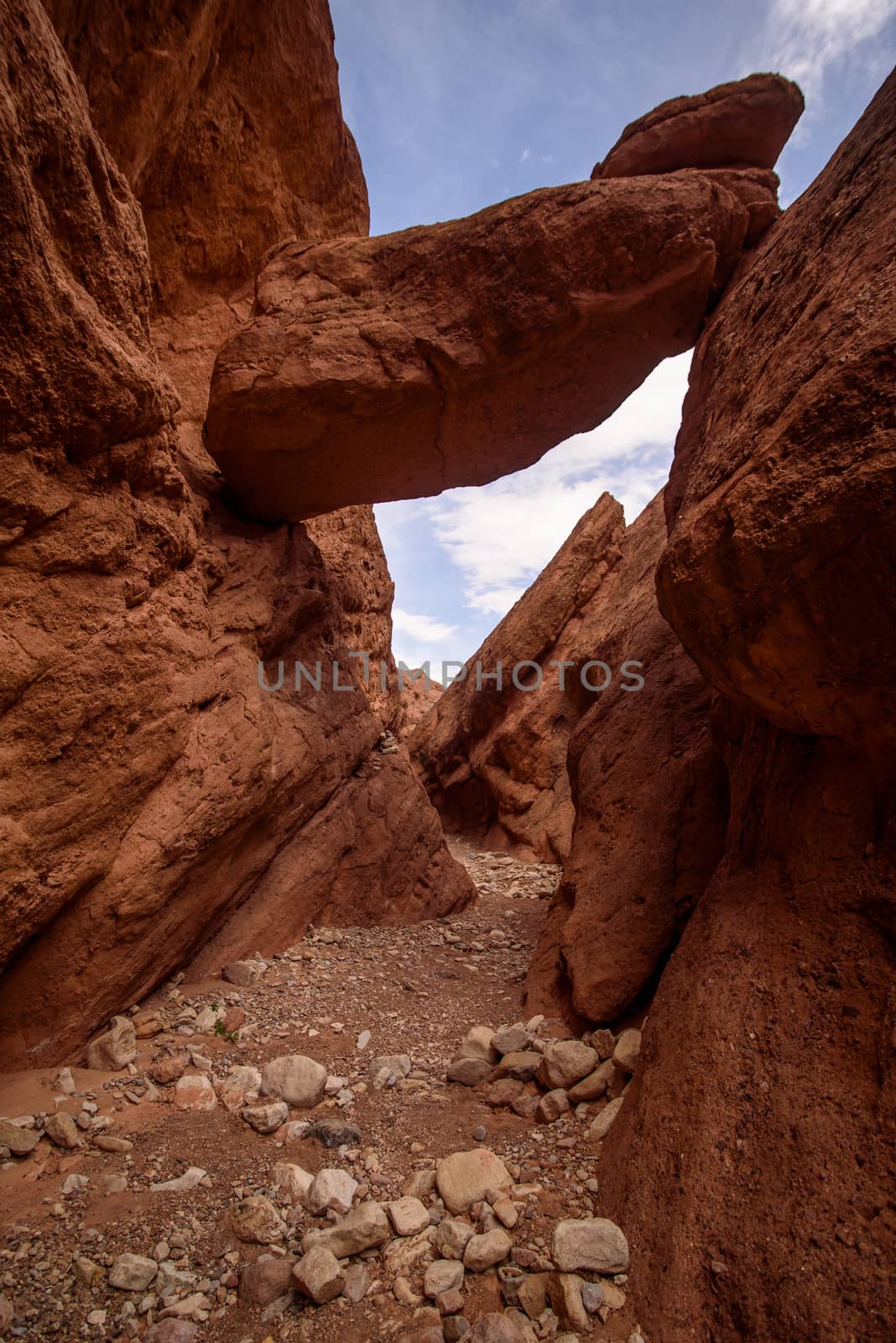 Scenic landscape in Dades Gorges, Atlas Mountains, Morocco by johnnychaos