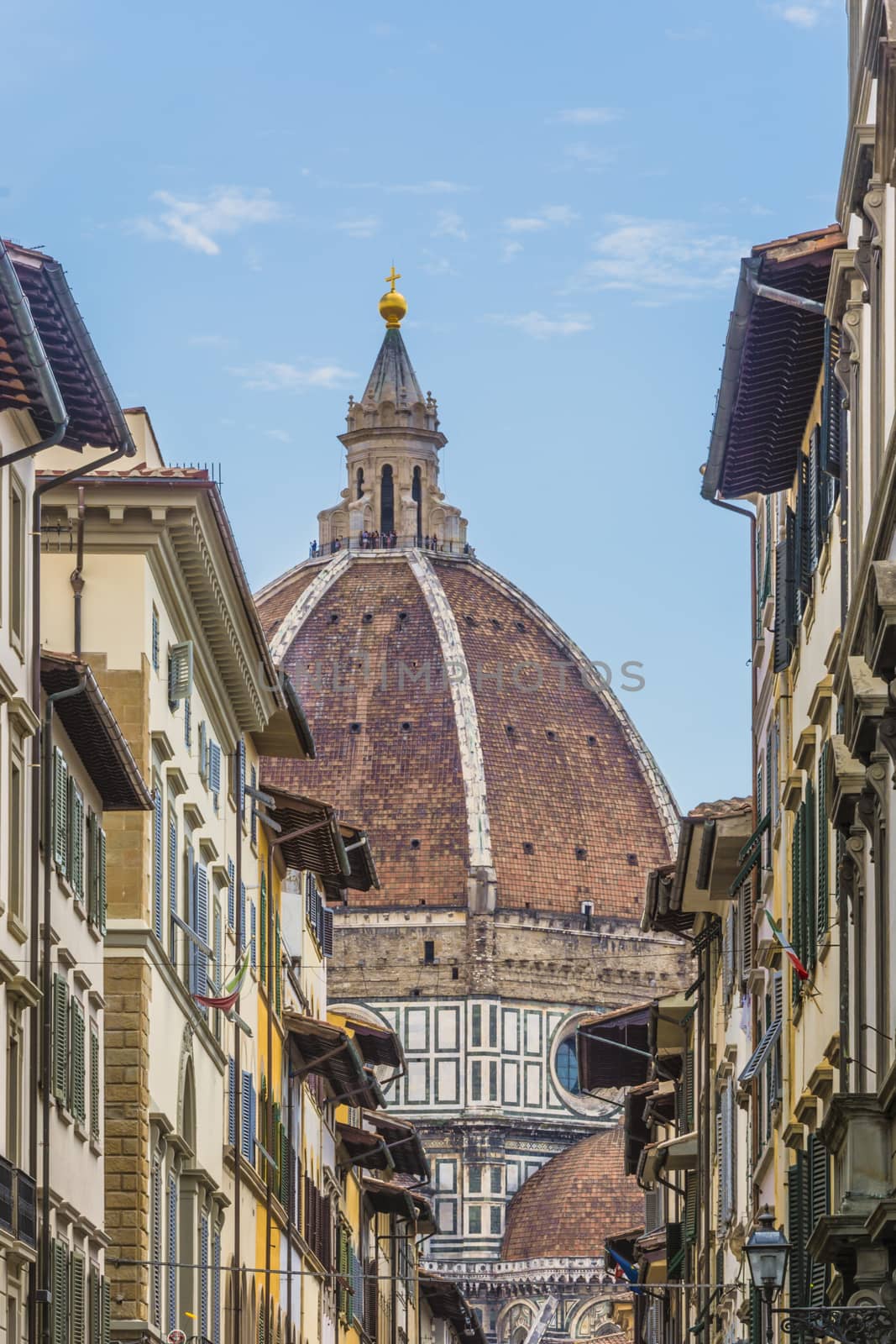 a view of brunelleschi's dome in Florence