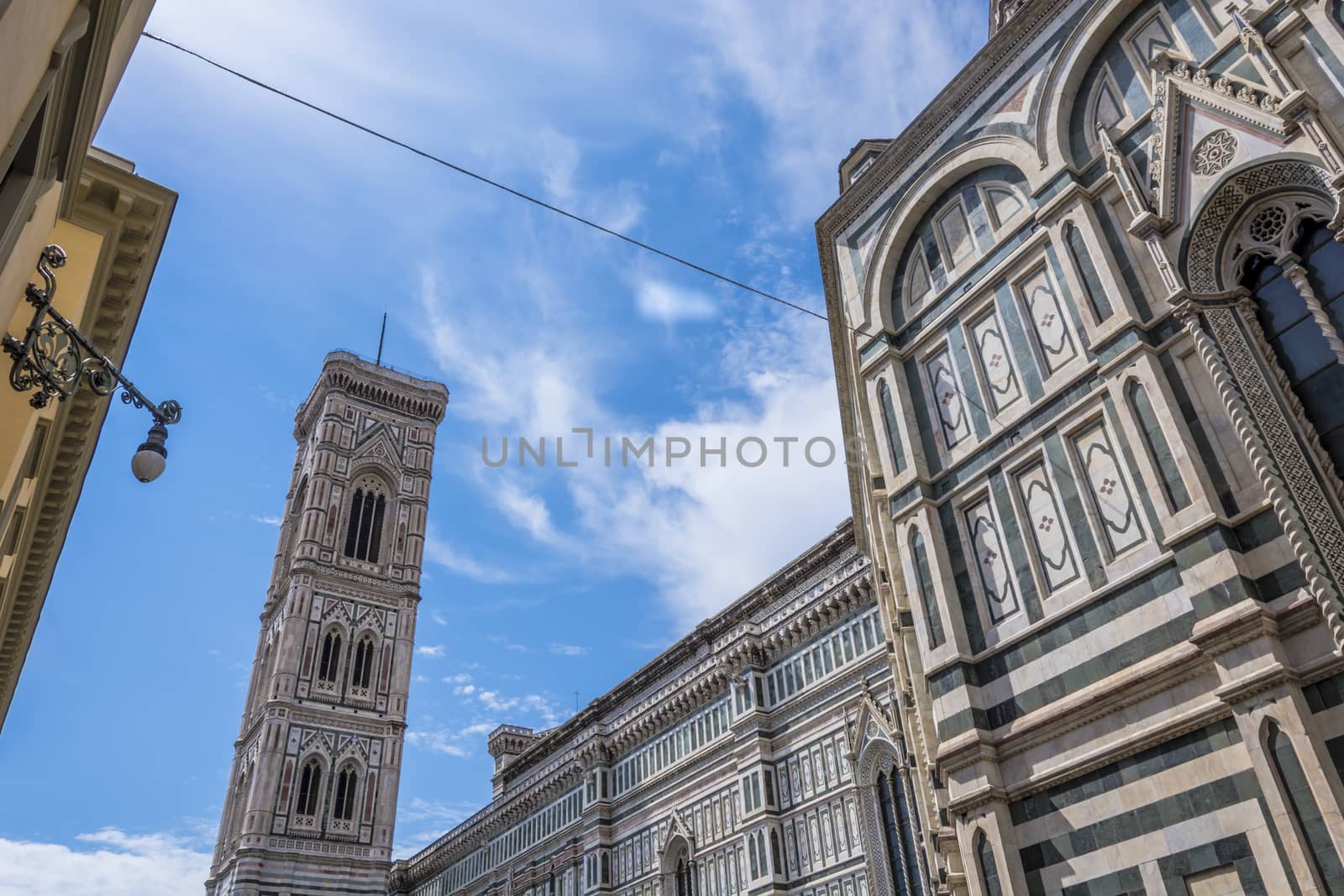the famous campanile from Giotto located in Florence