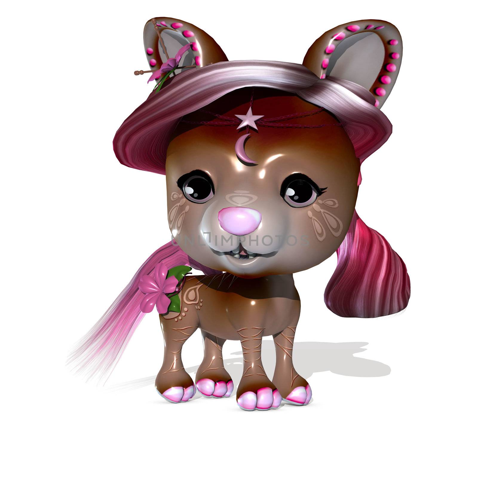 3D Rendered cute fantasy pet by 3volve