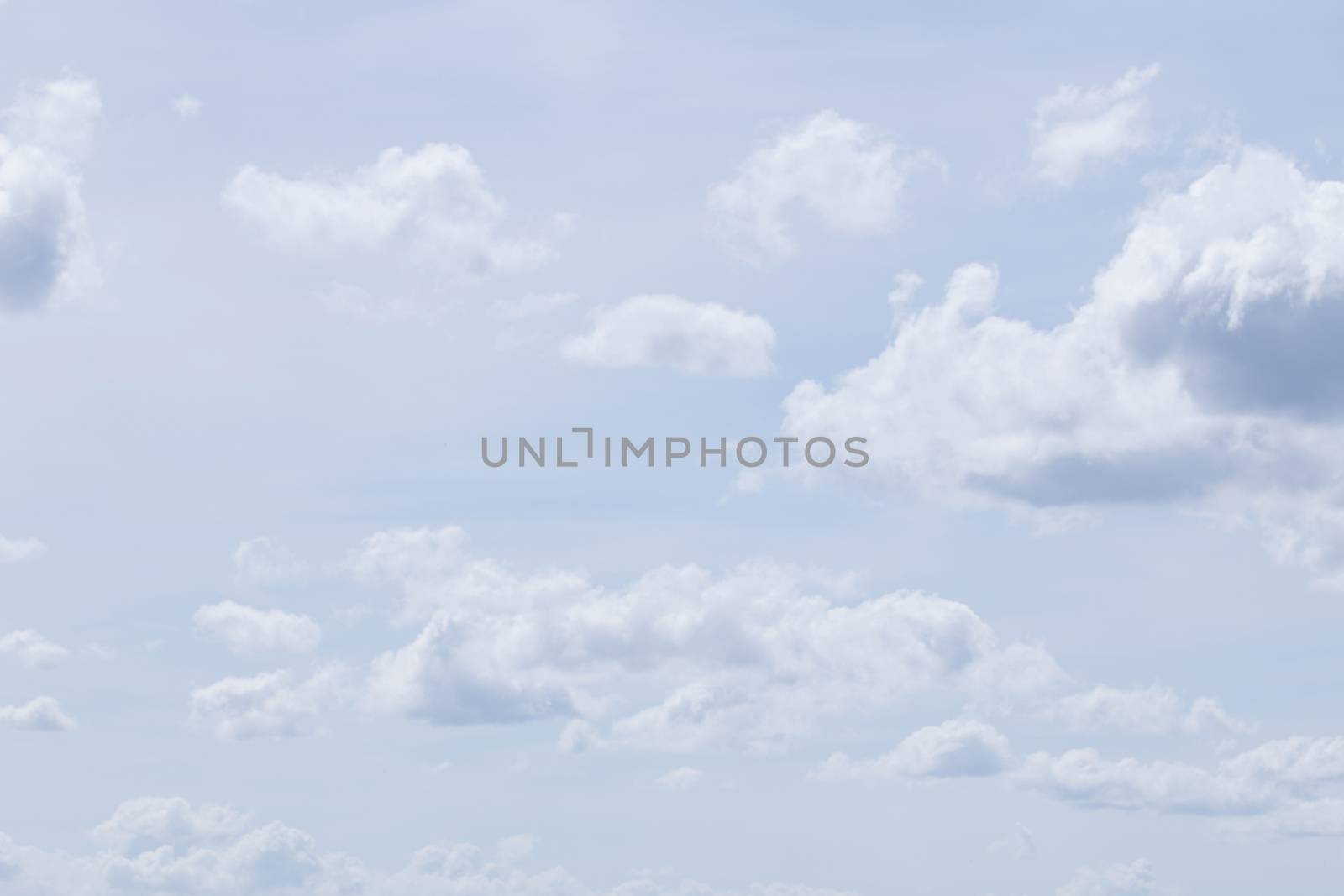 White clouds in blue sky