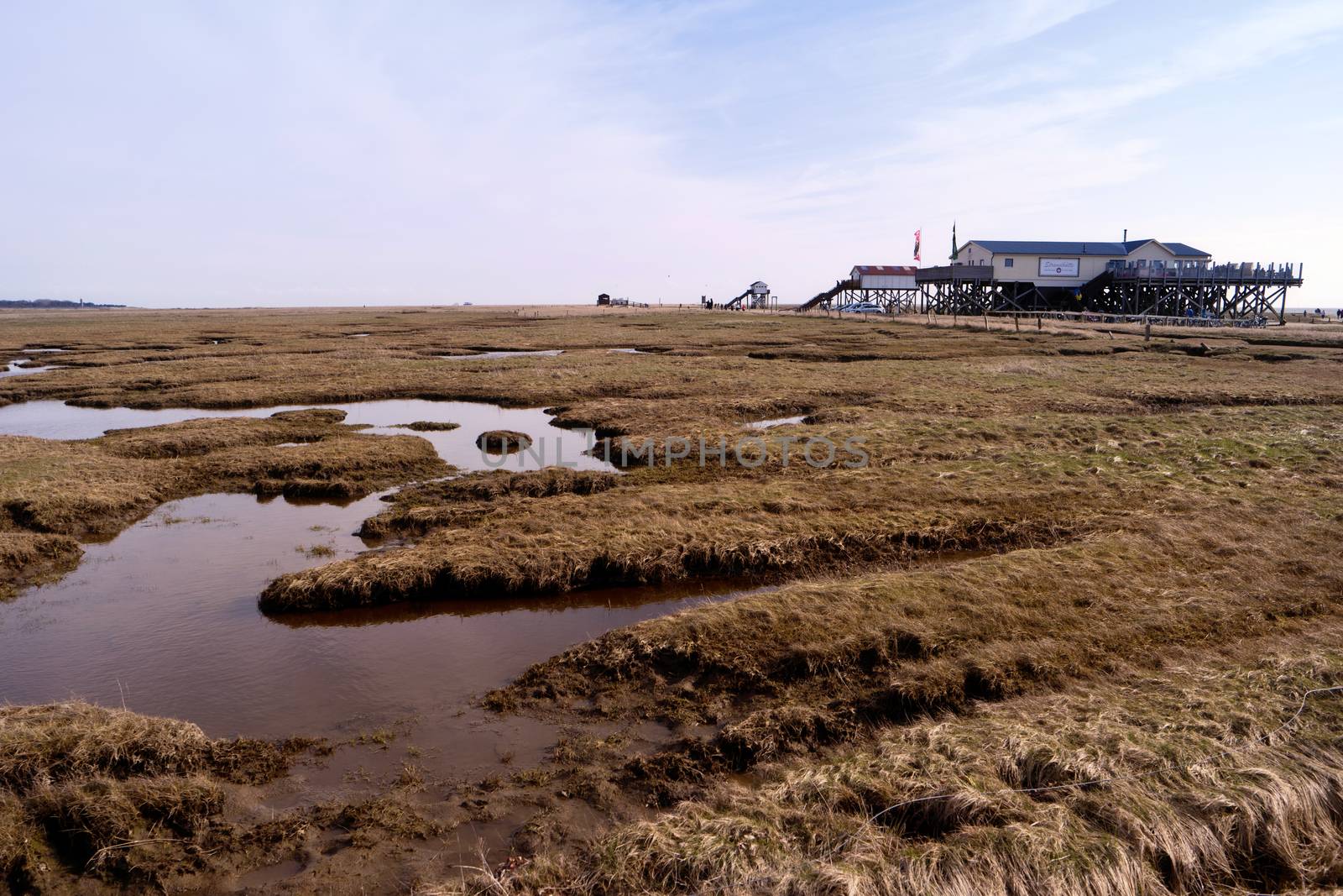 On the Beach of St. Peter-Ording in Germany