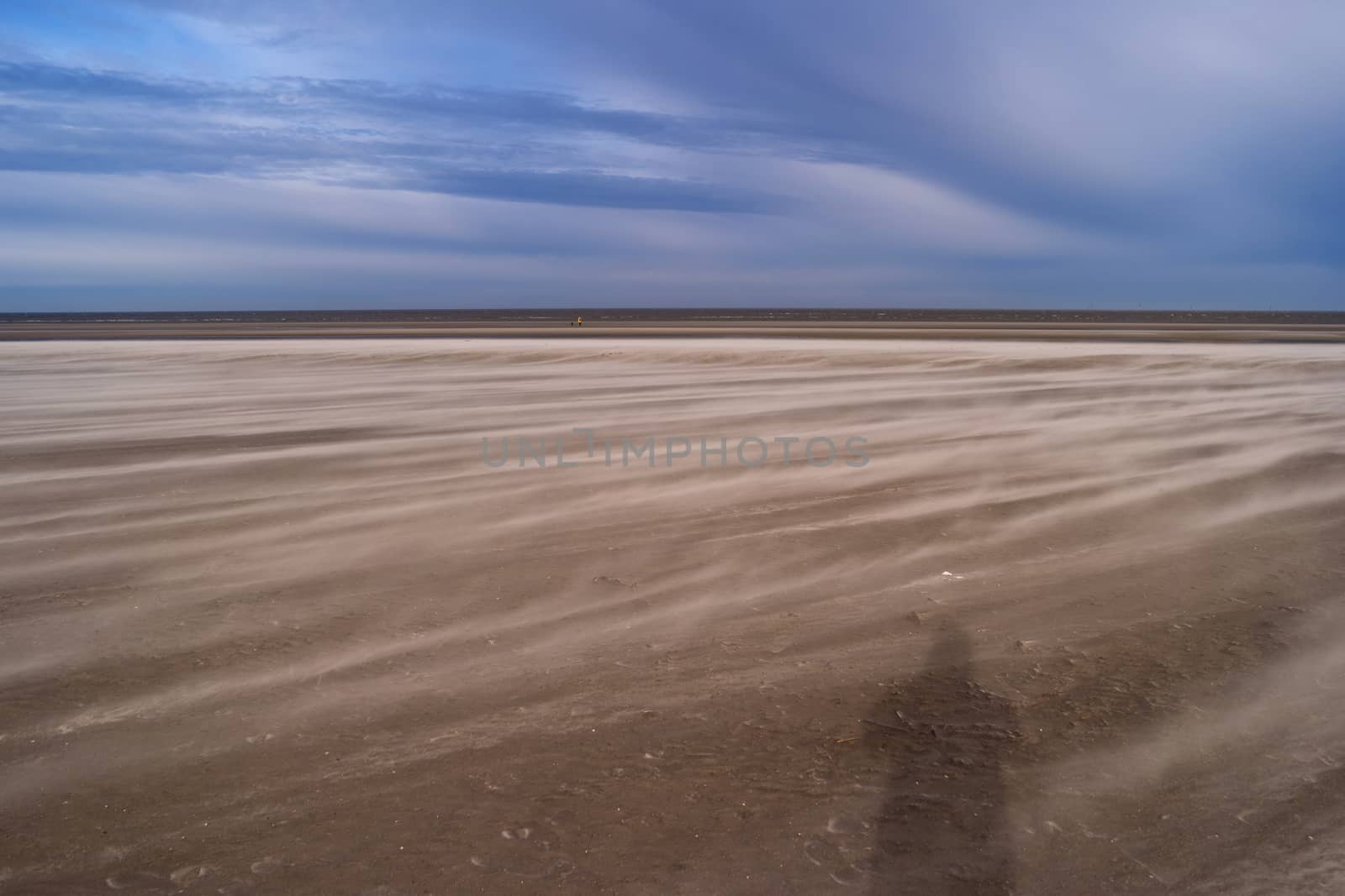 On the Beach of St. Peter-Ording in Germany