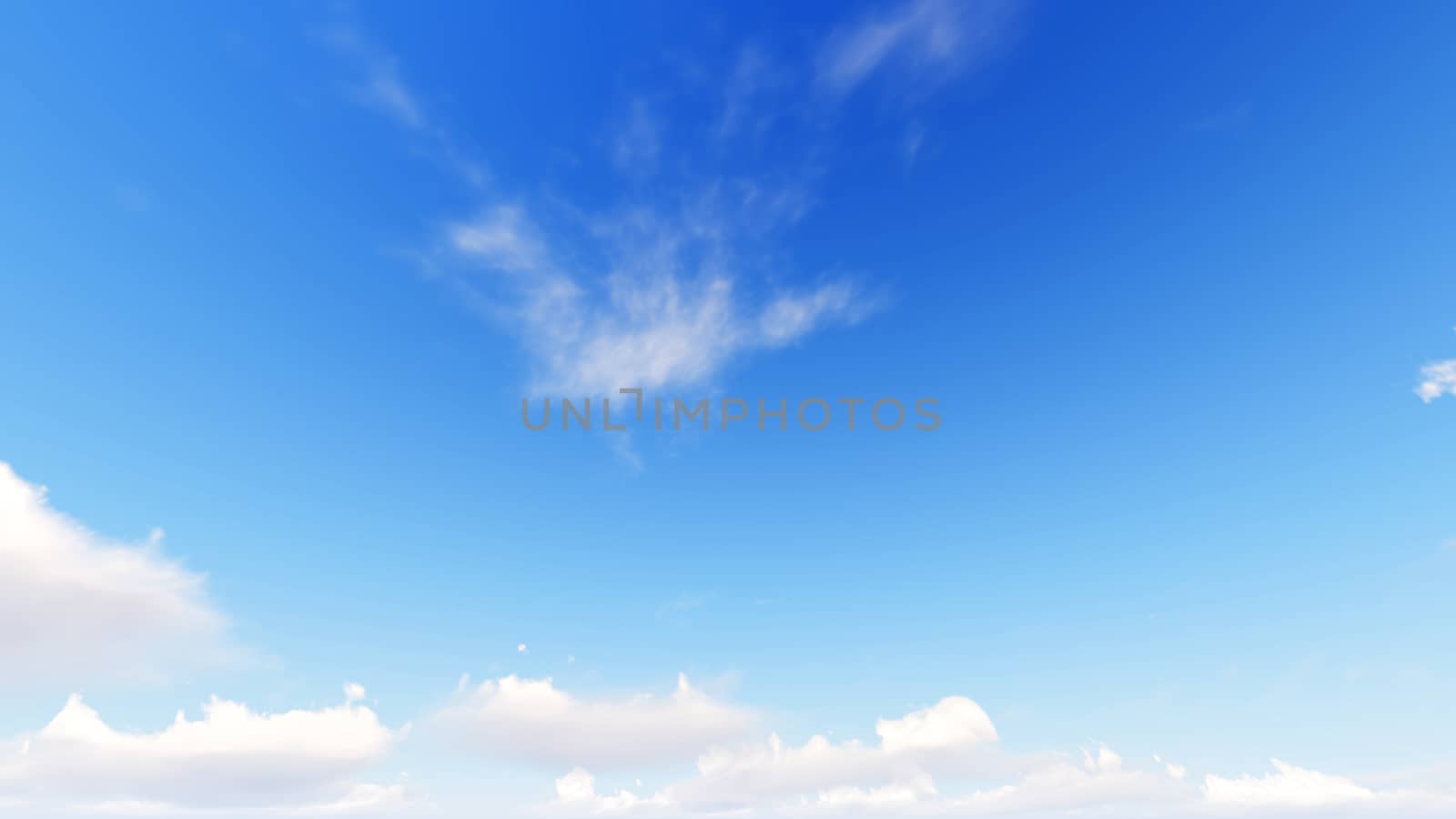 Cloudy blue sky abstract background, blue sky background with tiny clouds, 3d rendering

