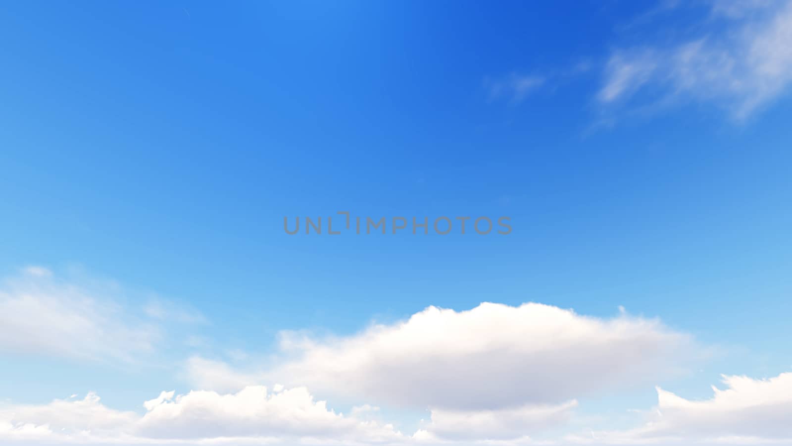 Cloudy blue sky abstract background, blue sky background with tiny clouds, 3d rendering

