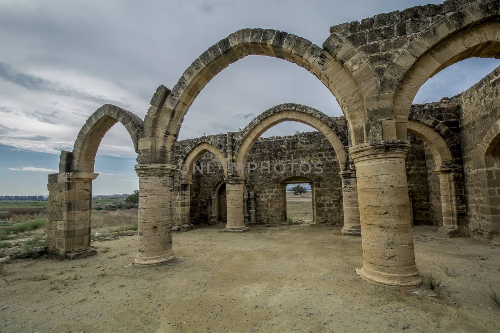 Ruins of Agios SozomenosNicosia district. Cyprus