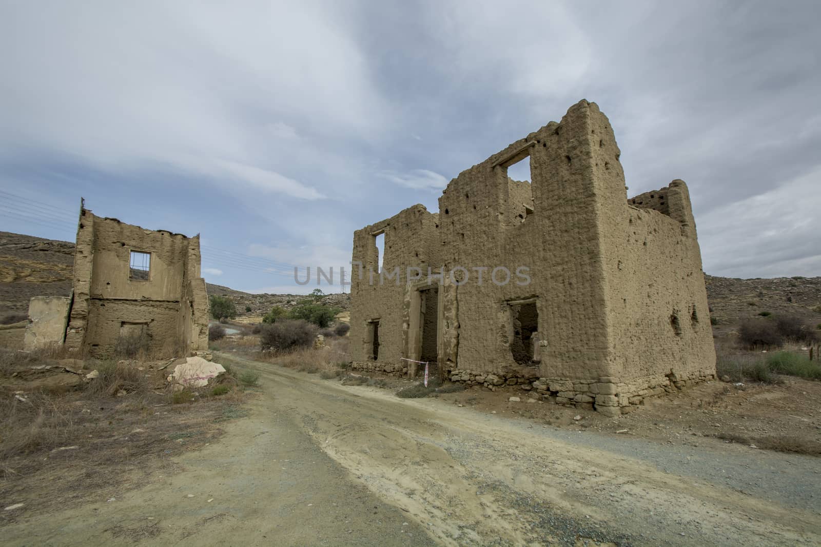 Ruins of Agios Sozomenos temple. Nicosia district. Cyprus