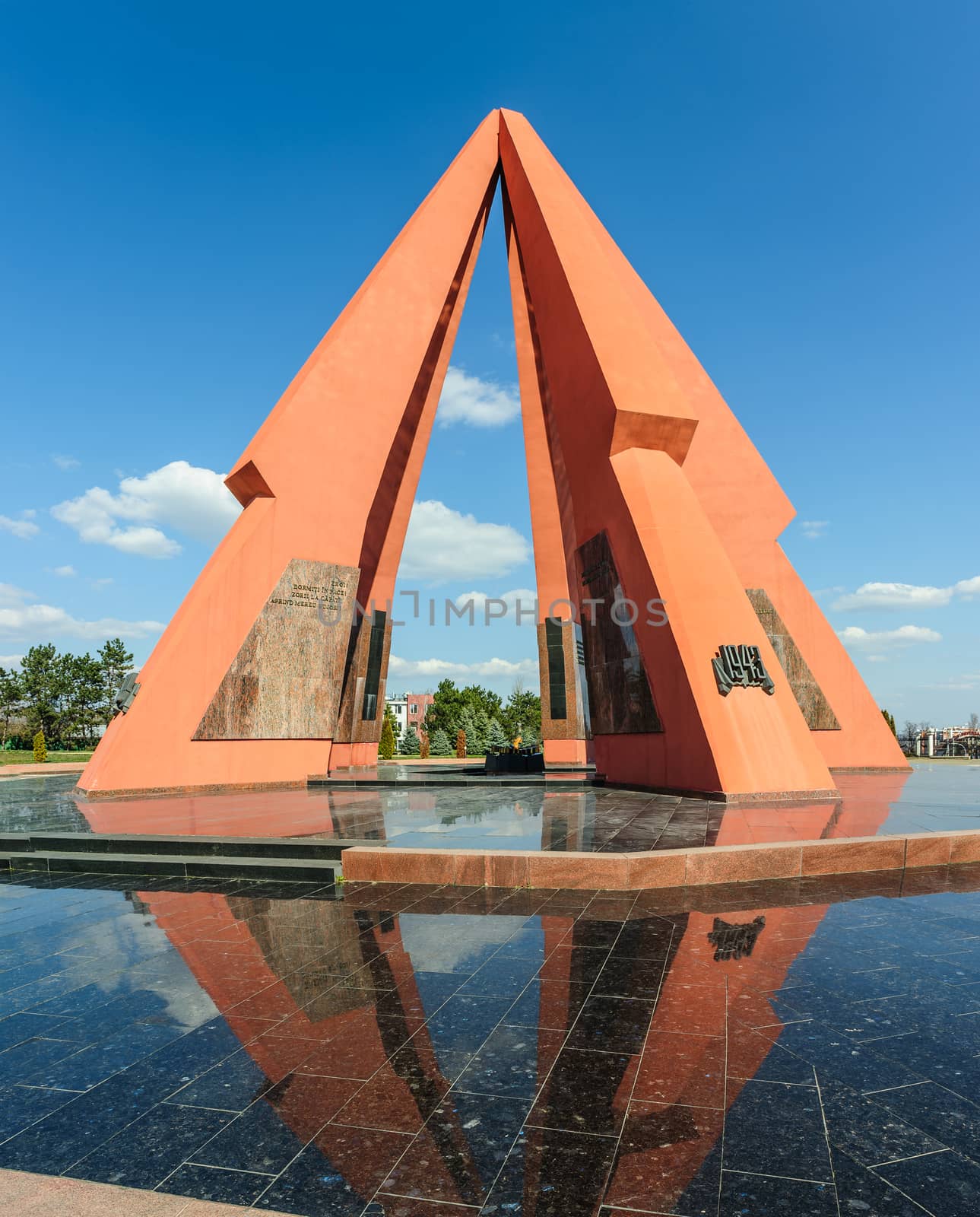 Memorial in honor of the Victory in Second World War. Chisinau, Moldova.