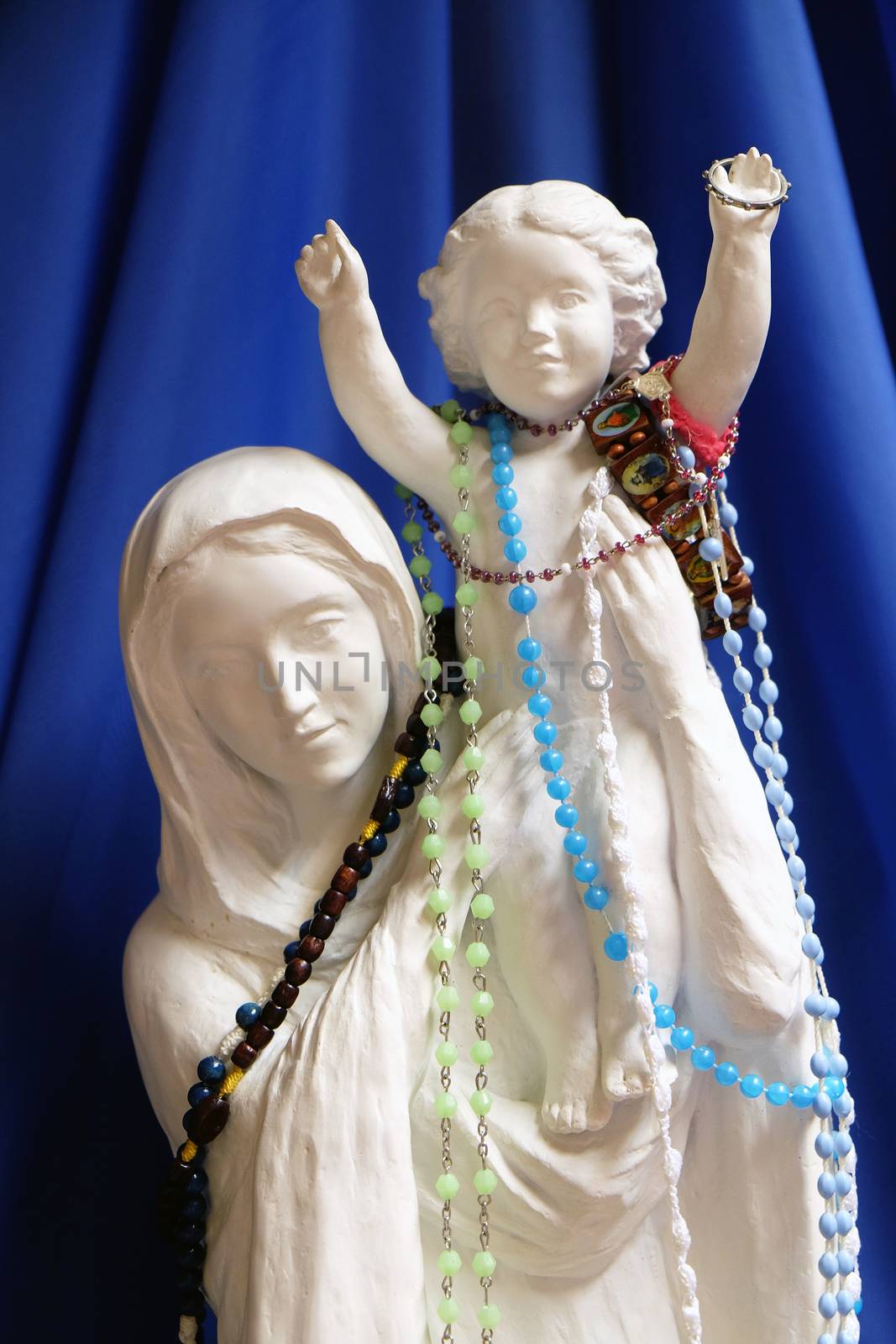 Virgin Mary with the Child Jesus, a statue in the chapel of the hospital in Pakrac, Slavonia, Croatia