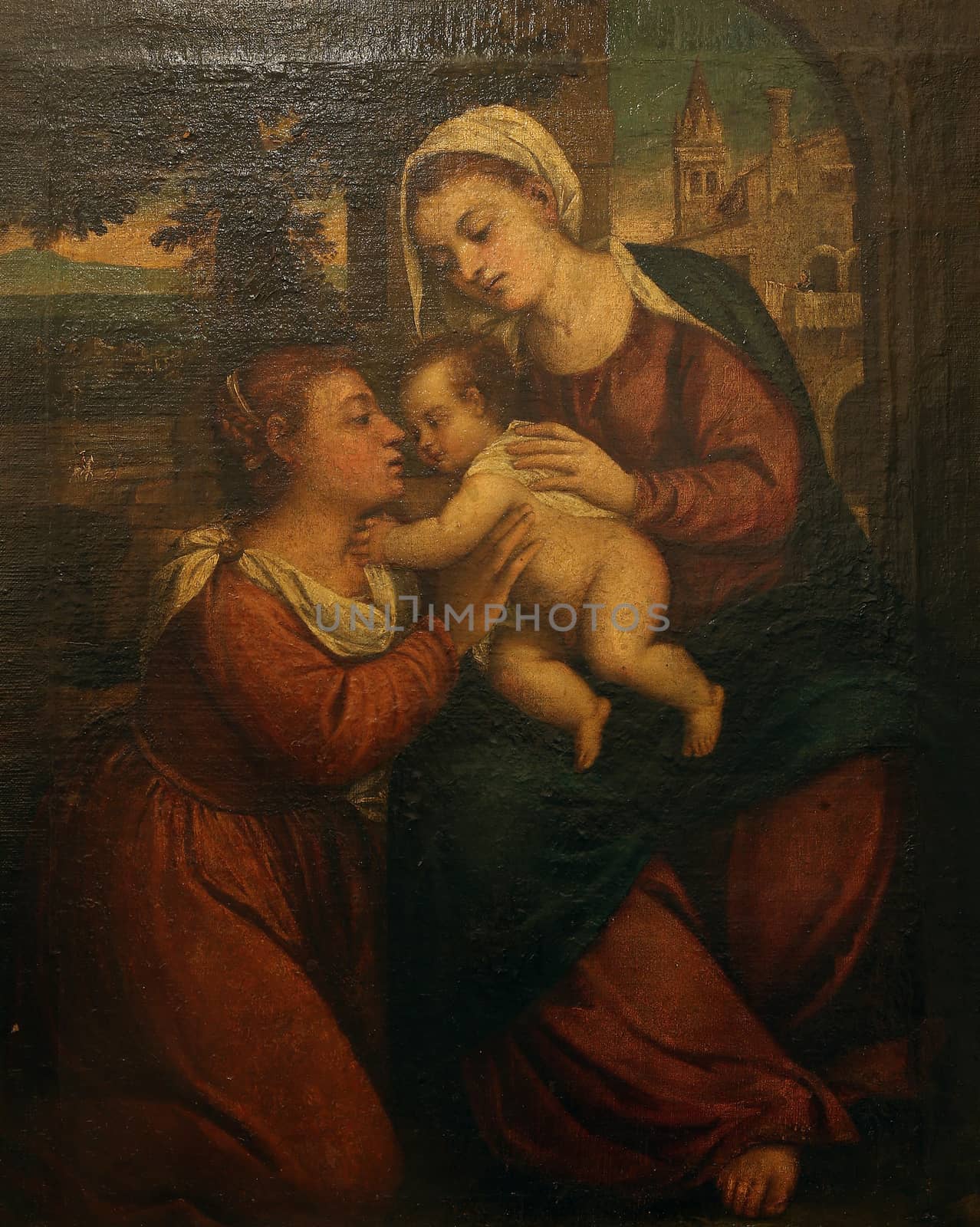 Jacopo Palma il Vecchio: Madonna and Child with St. Catherine, Old Masters Collection, Croatian Academy of Sciences in Zagreb, Croatia
