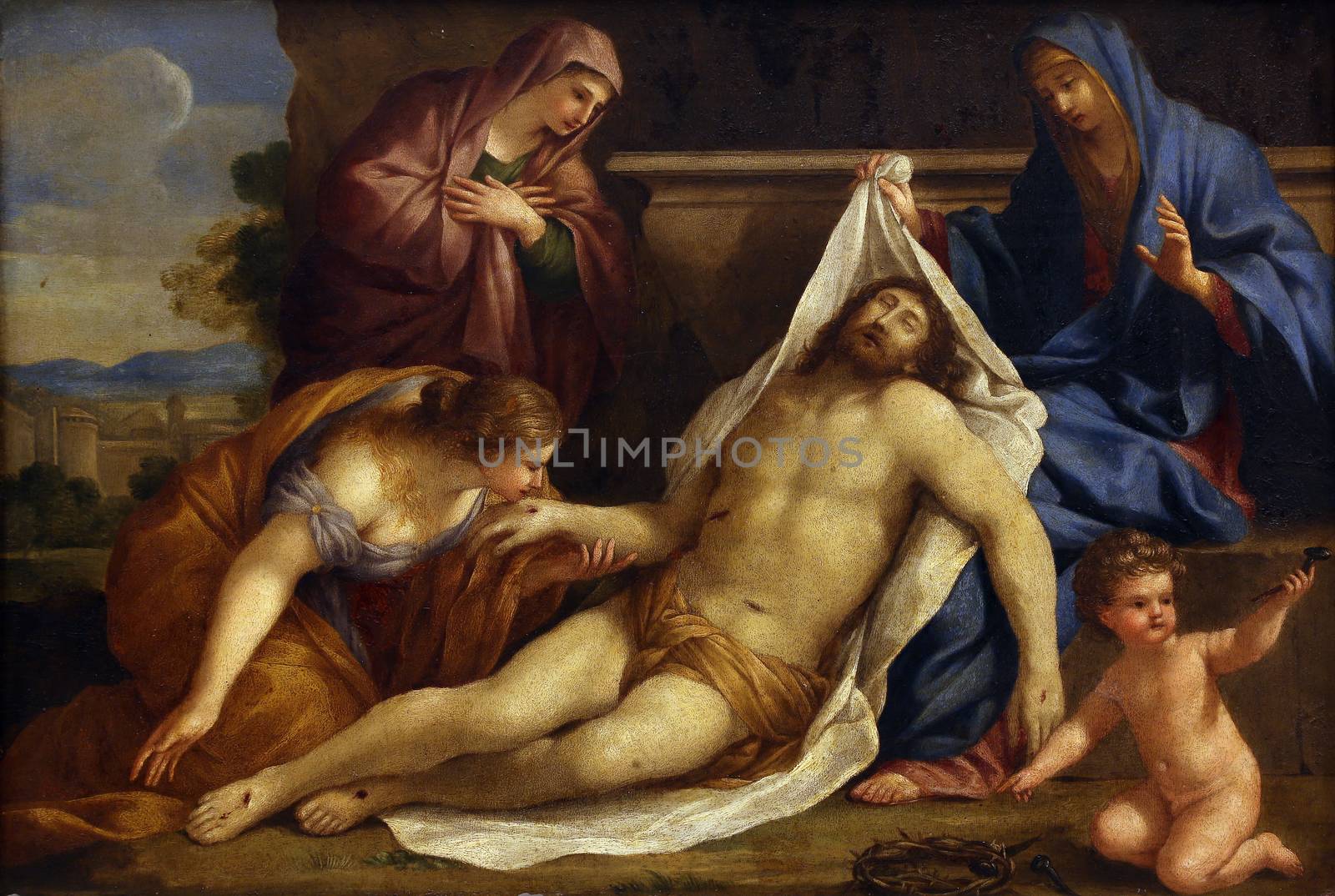 Giovanni Francesco Romanelli: Lamentation of Christ, Old Masters Collection, Croatian Academy of Sciences in Zagreb, Croatia
