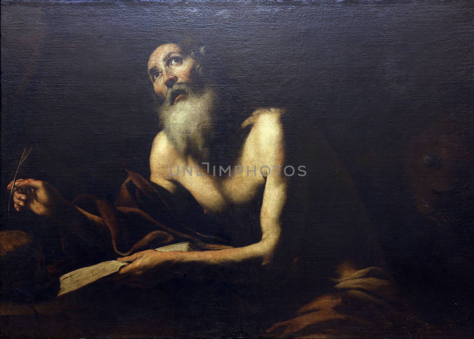 Jusepe de Ribera lo Spagnoletta: St. Jerome, Old Masters Collection, Croatian Academy of Sciences in Zagreb, Croatia
