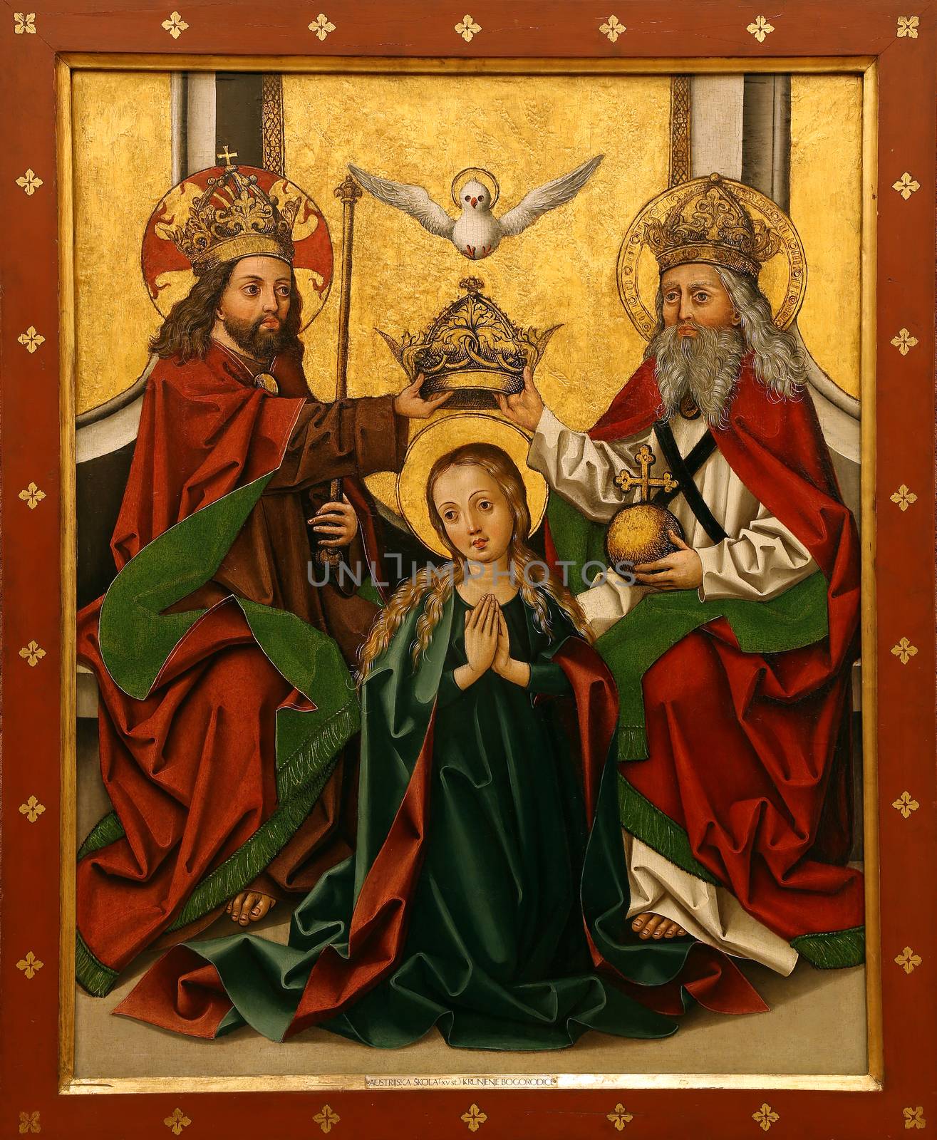 Unknown Austrian painter: Coronation of the Virgin, Old Masters Collection, Croatian Academy of Sciences in Zagreb, Croatia